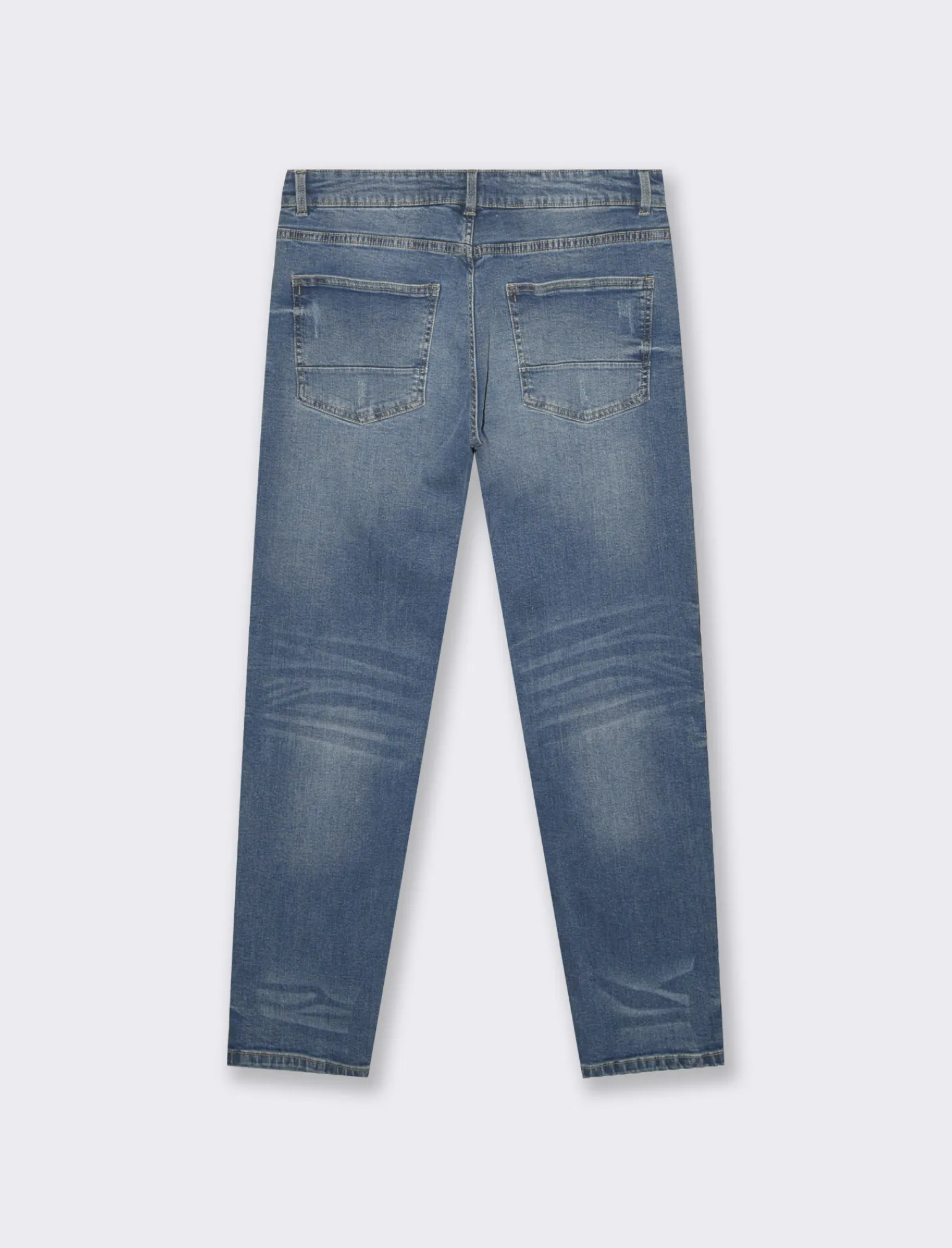 Uomo Piazza Italia Jeans<Jeans new carrot fit cinque tasche stretch con strappi - Denim