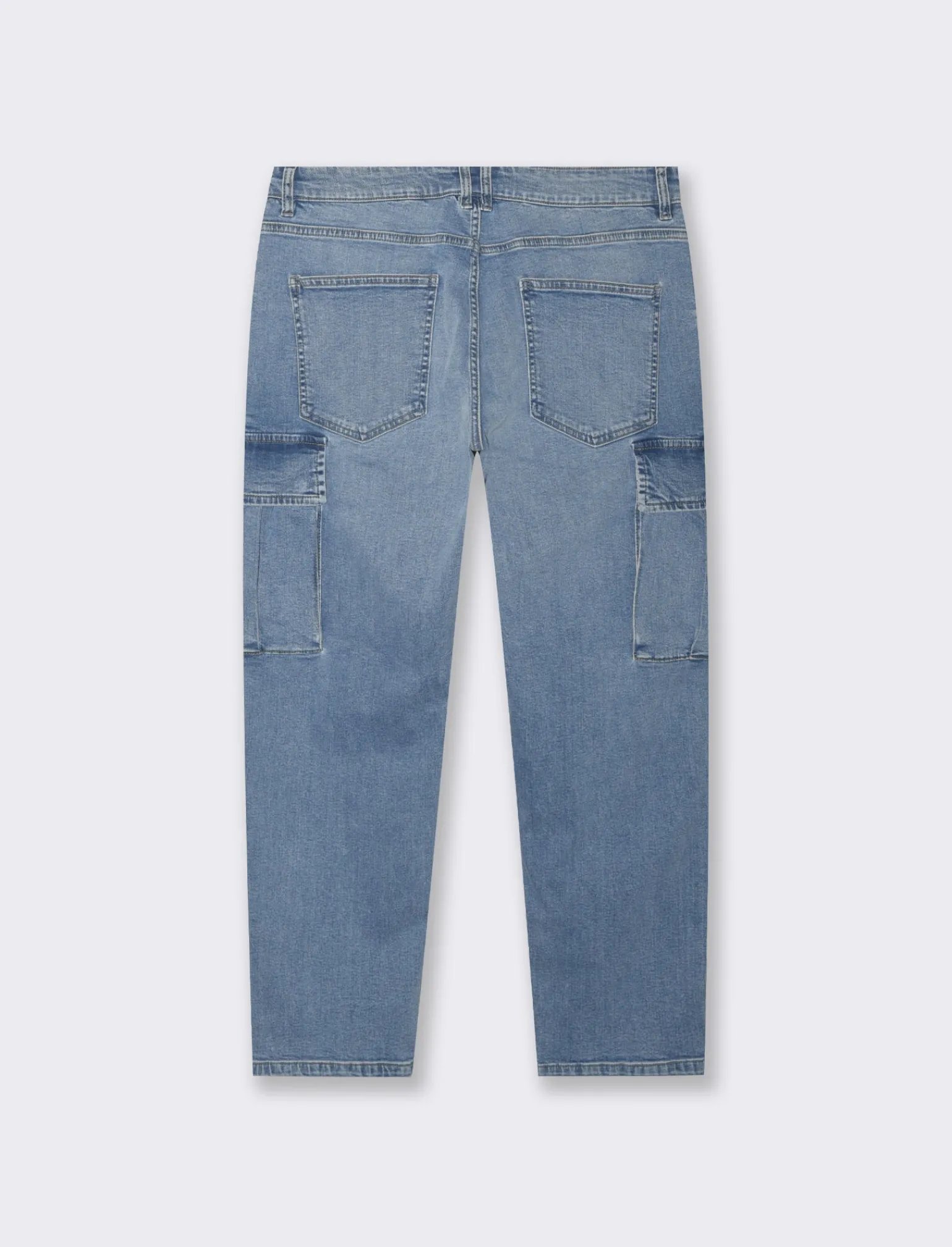 Uomo Piazza Italia Jeans<Jeans relaxed cargo fit a cinque tasche con tasconi laterali a toppa - Denim
