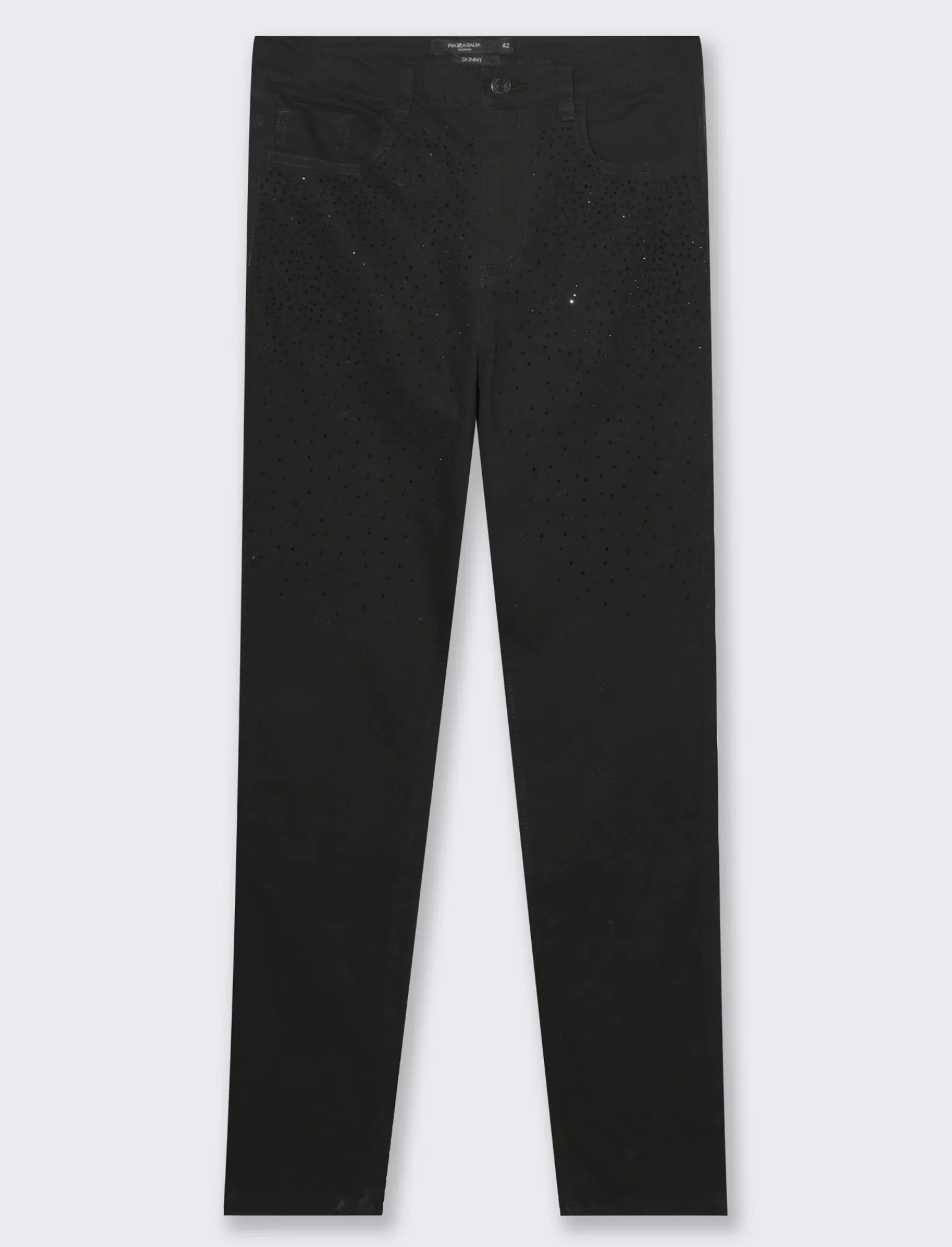 Donna Piazza Italia Jeans<Jeans skinny 5 tasche chiusura con bottoni e cerniera in metallo -