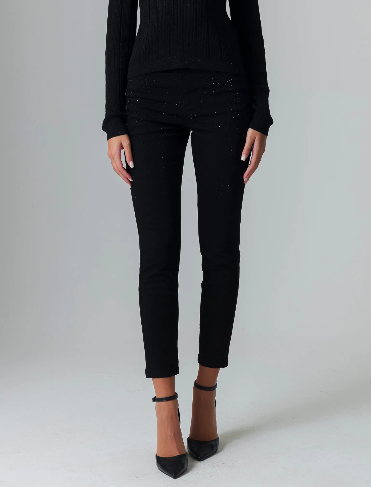 Donna Piazza Italia Jeans<Jeans skinny 5 tasche chiusura con bottoni e cerniera in metallo -