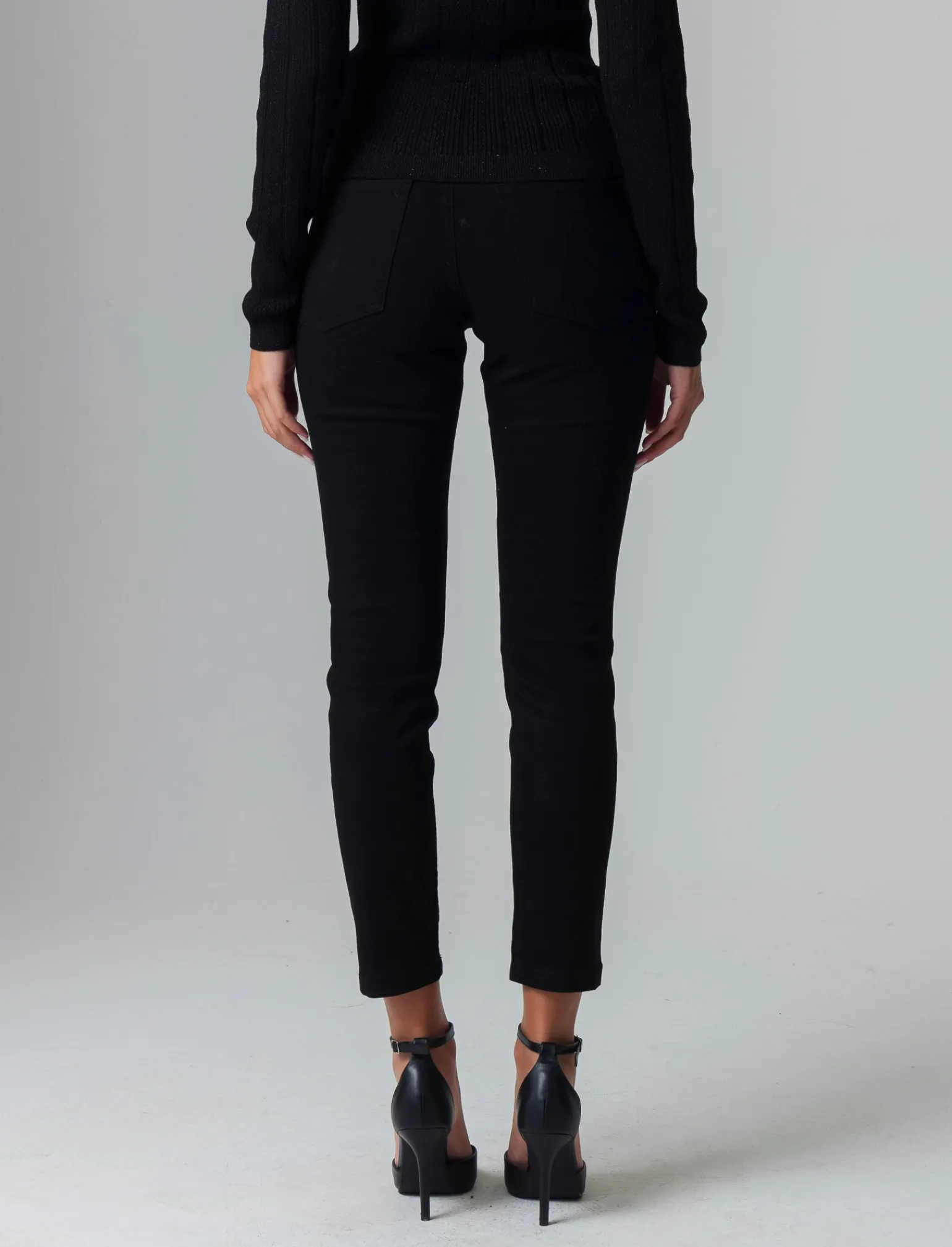 Donna Piazza Italia Jeans<Jeans skinny 5 tasche chiusura con bottoni e cerniera in metallo -