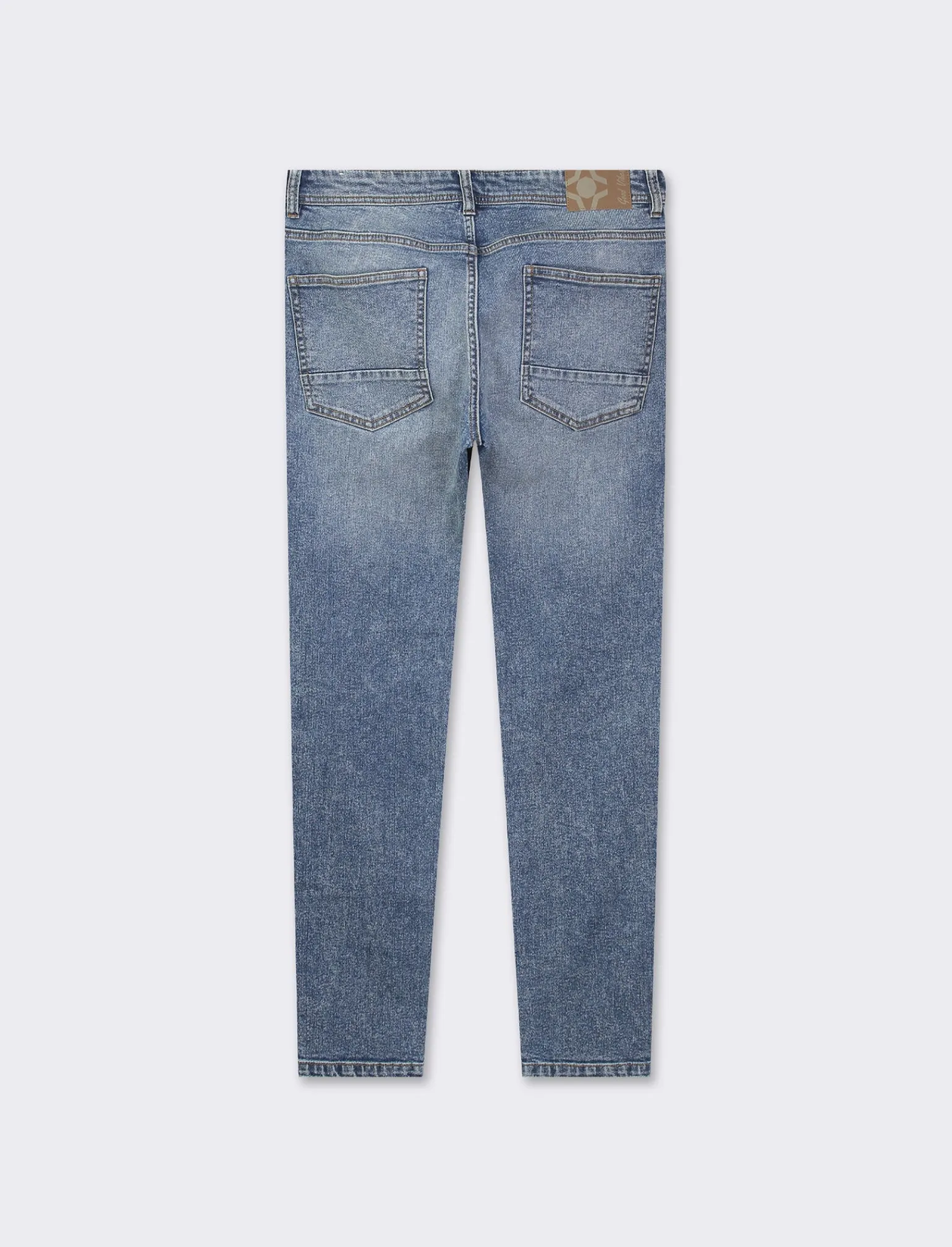 Uomo Piazza Italia Jeans<Jeans skinny fit cinque tasche in essuto denim super stretch effetto slavato. Chiusura anteriore con - Denim