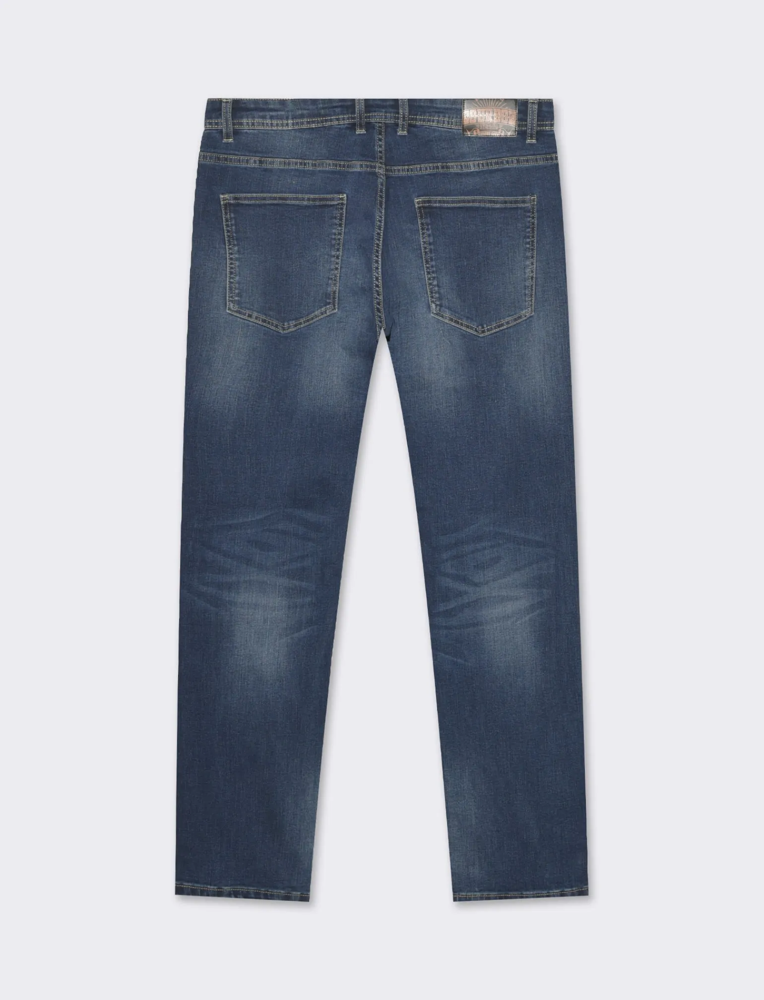 Uomo Piazza Italia Uomo | Jeans<Jeans slim fit a cinque tasche stretch effetto slavato - Denim