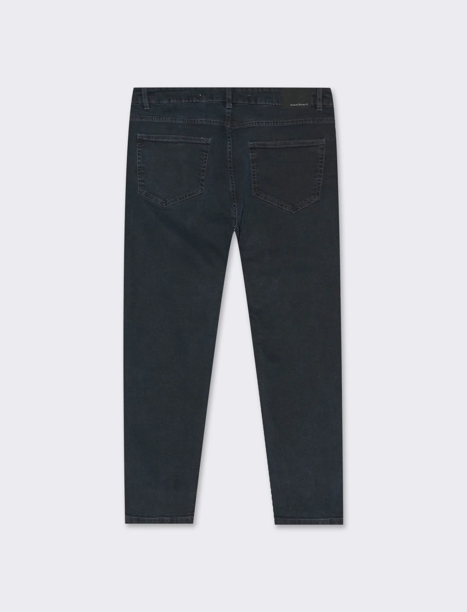 Uomo Piazza Italia Jeans<Jeans slim tapered fit a cinque tasche stretch effetto slavato - DENIM SCURO