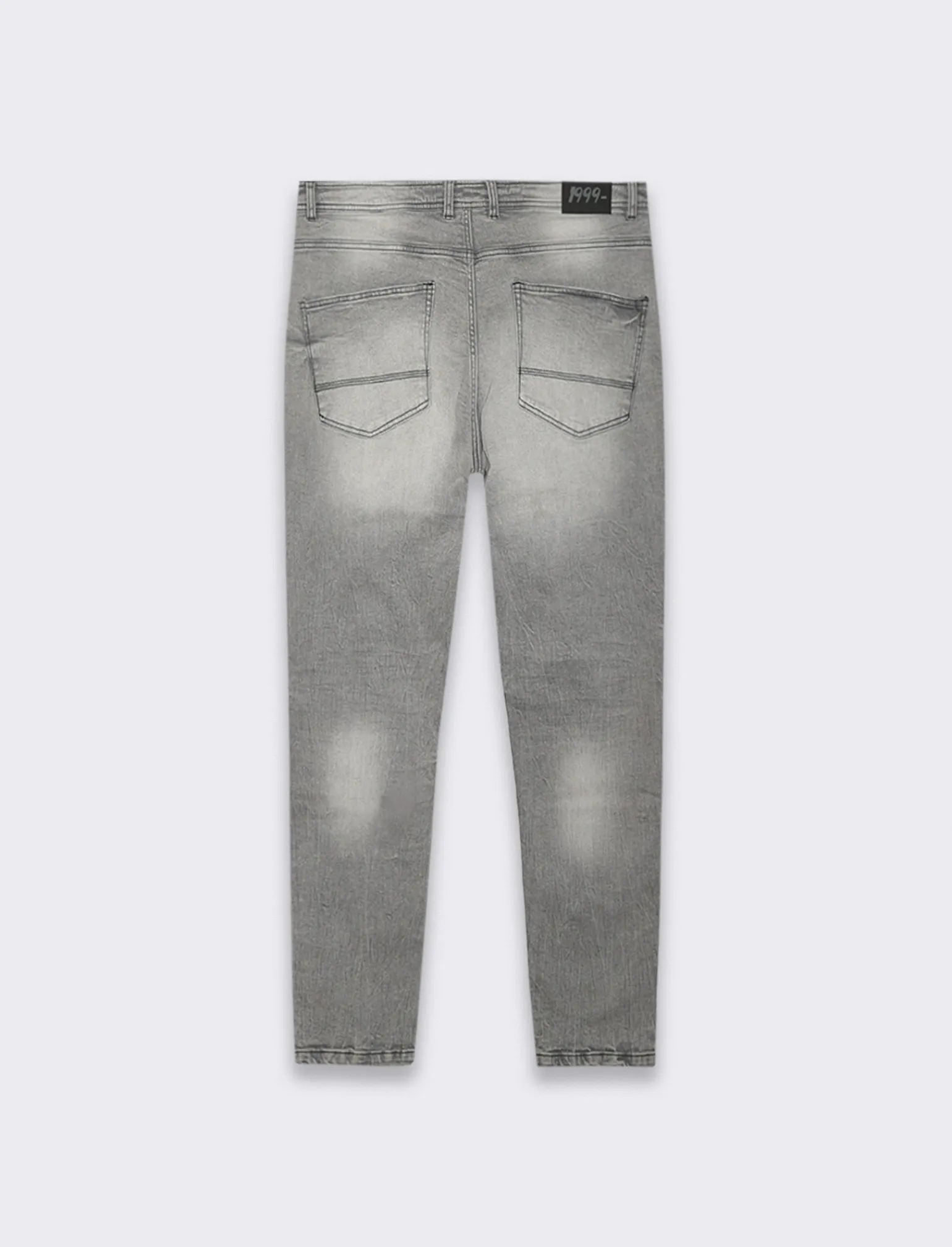 Uomo Piazza Italia Jeans<Jeans slim tapered fit cinque tasche stretch con strappi - Grigio