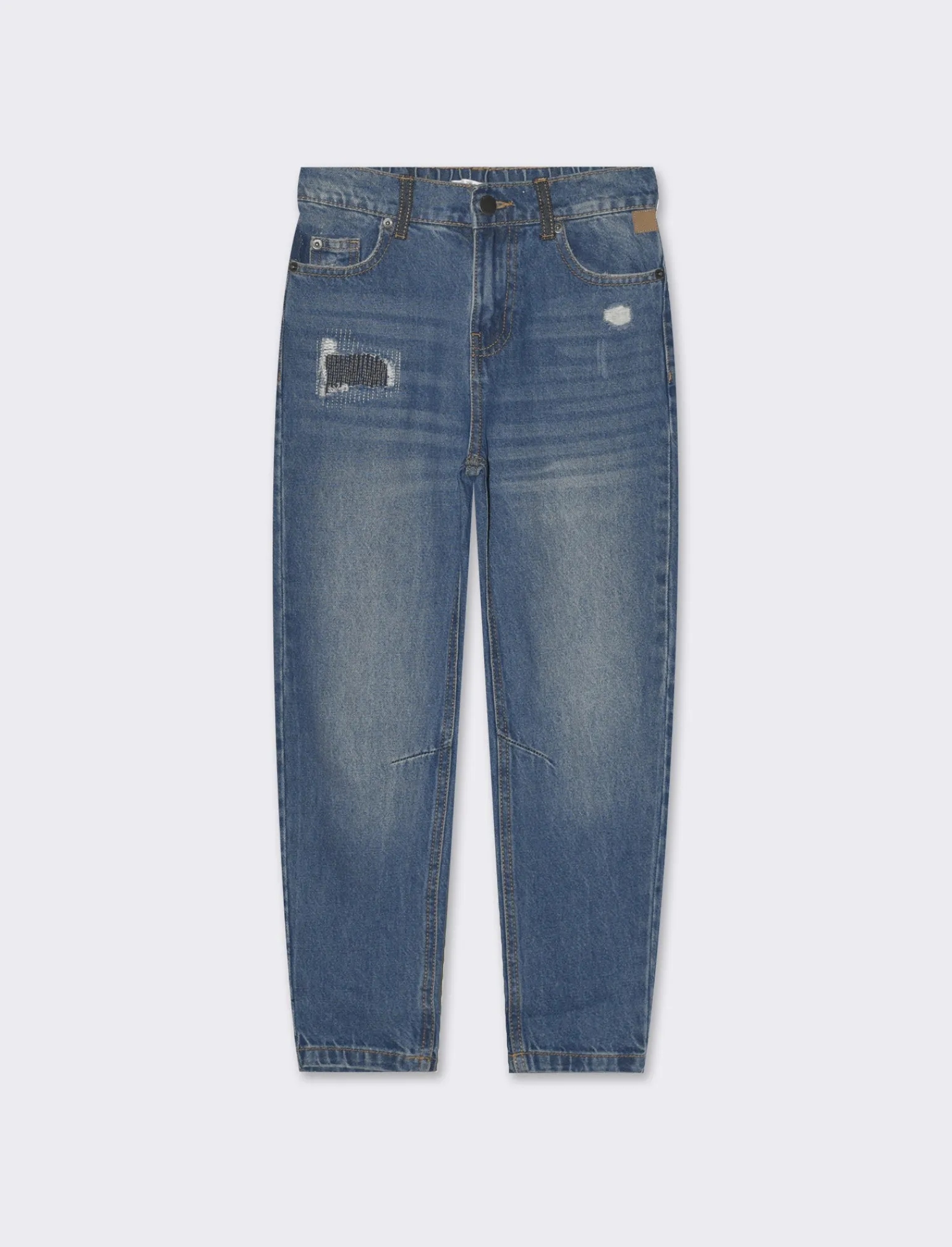 Bambino Piazza Italia Bambino | Jeans<Jeans tapered con vita regolabile - Denim