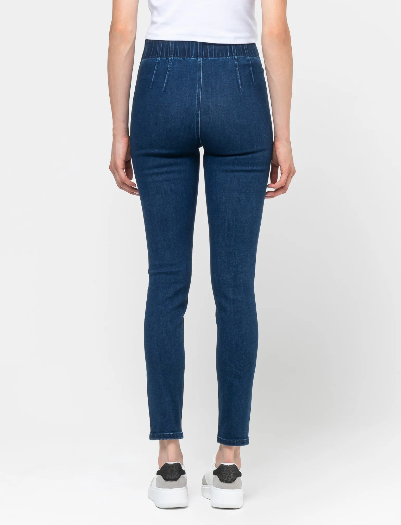 Donna Piazza Italia Donna | Jeans<Jeggings high waist vestibilità skinny - DENIM SCURO