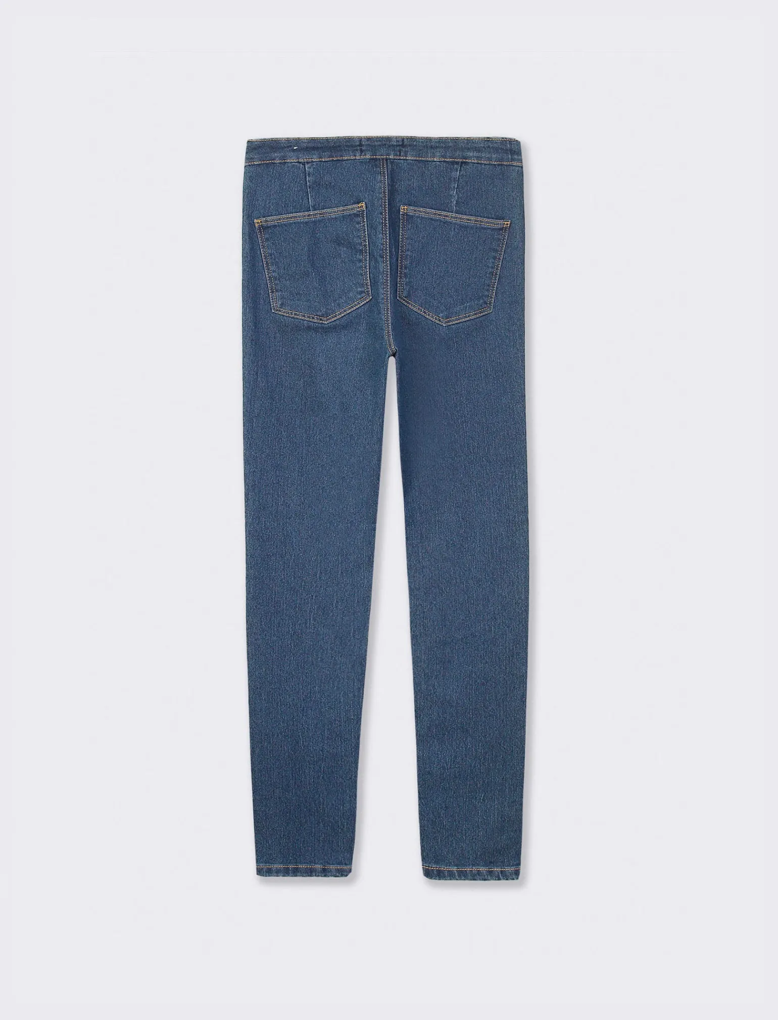 Donna Piazza Italia Jeans<Jeggings skinny vita alta in tessuto elasticizzato e tasche sul retro - DENIM SCURO