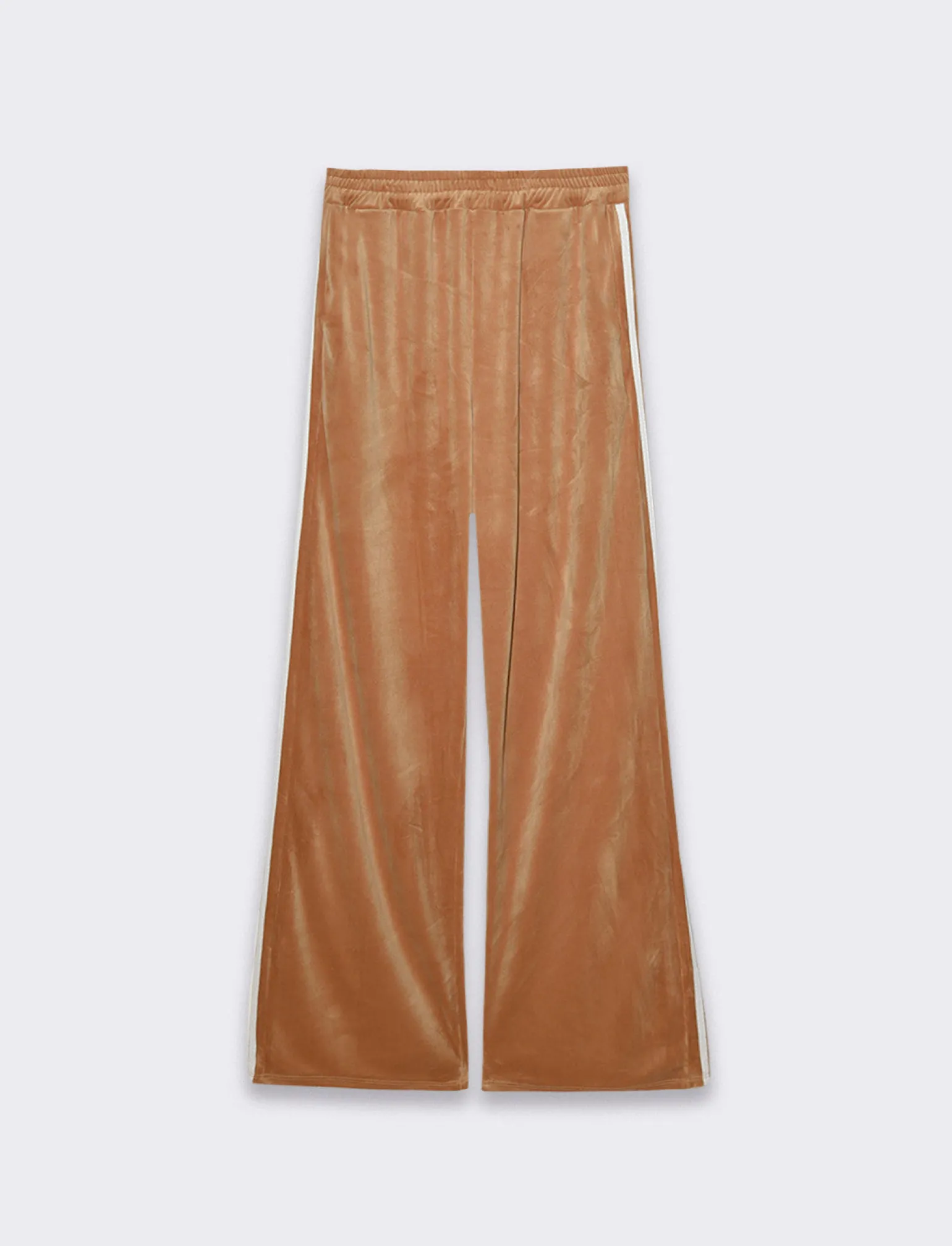 Donna Piazza Italia Pantaloni<Jogger basico con elastico in vita e tasche a taglio sui fianchi - Cammello