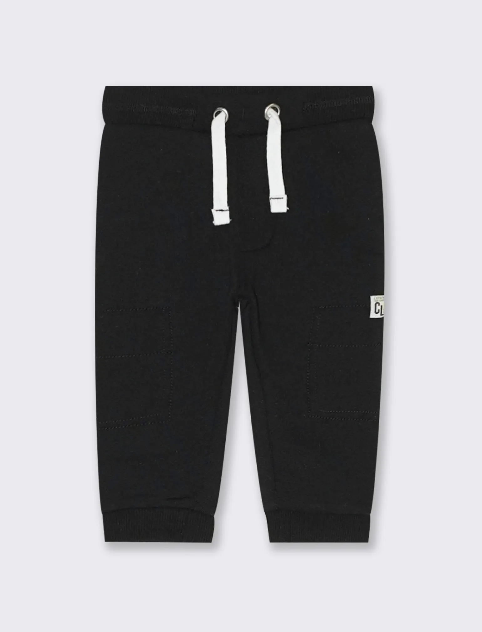 Piazza Italia Neonato | Pantaloni<Jogger con coulisse e applicazione patch - Nero