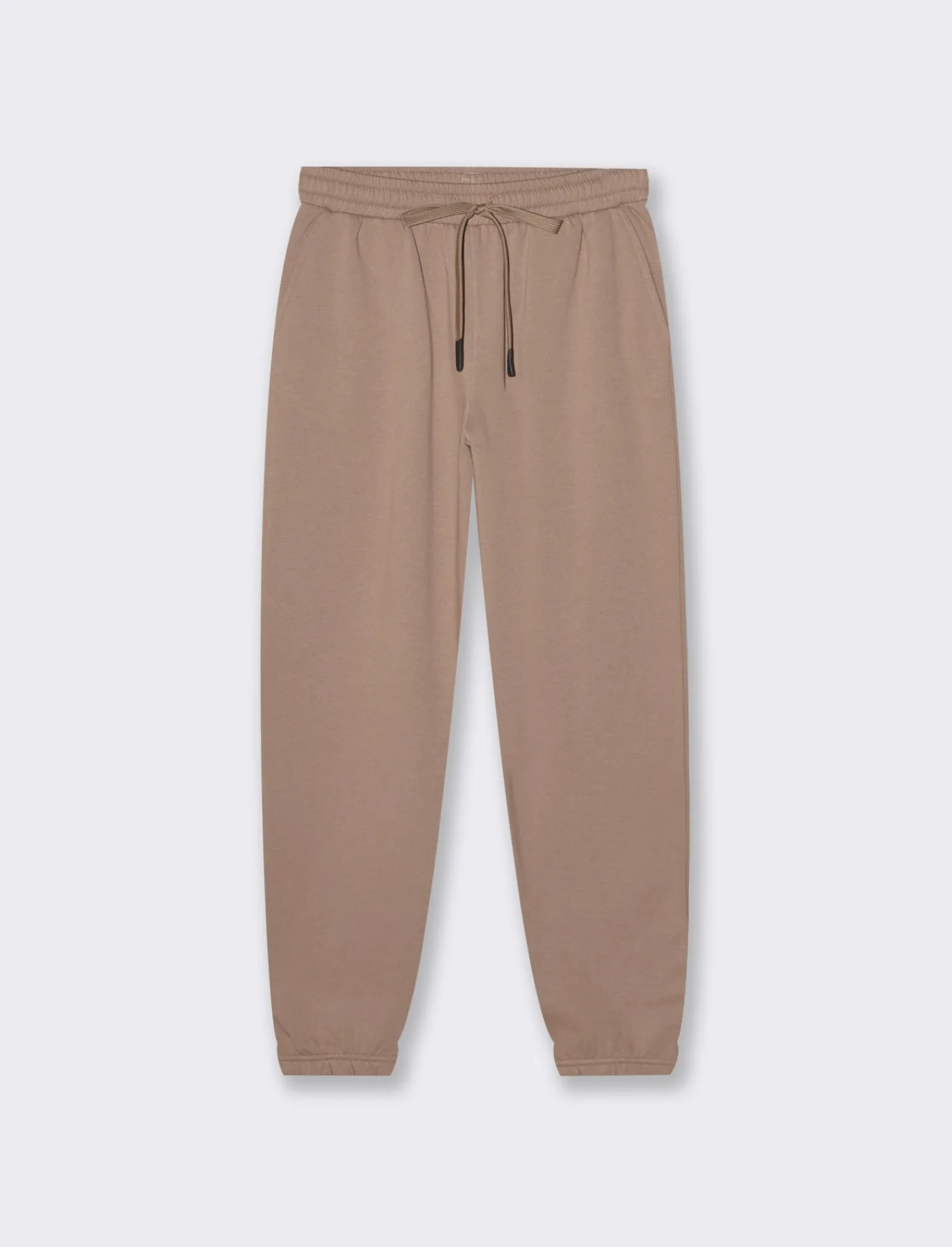 Donna Piazza Italia Donna | Pantaloni<Jogger con elastico in vita arricciato e laccetto - castoro