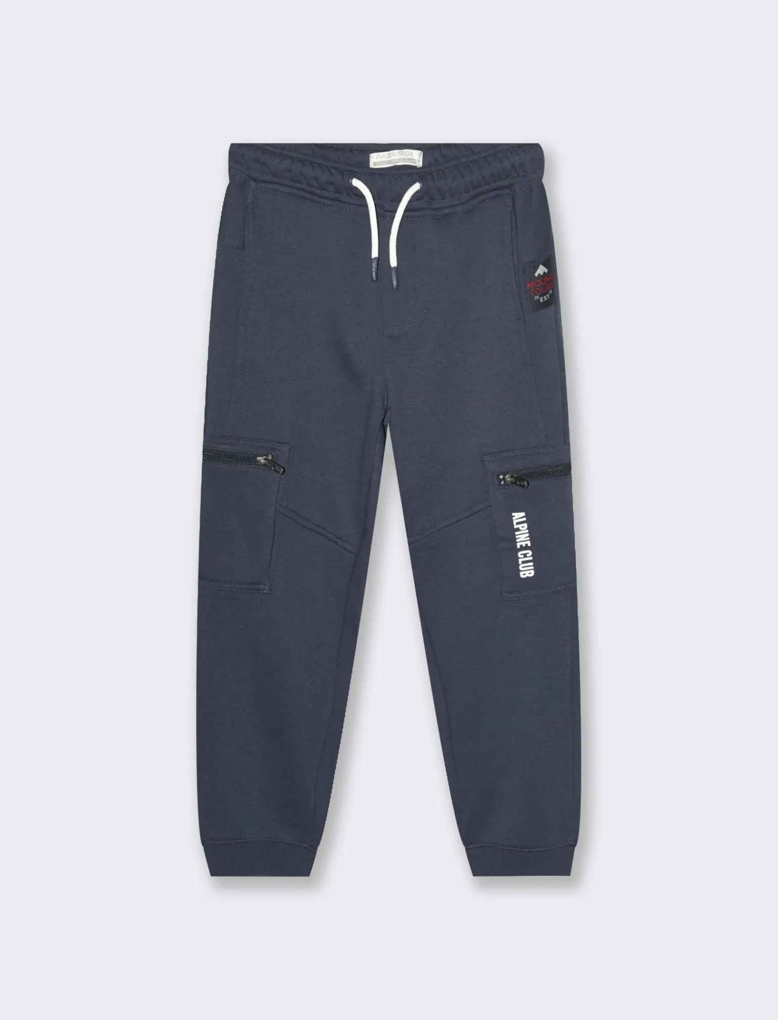Bambino Piazza Italia Bambino | Leggings E Jogger<Jogger da bambino con elastico e lacci in vita con patch e stampa sulle tasche -