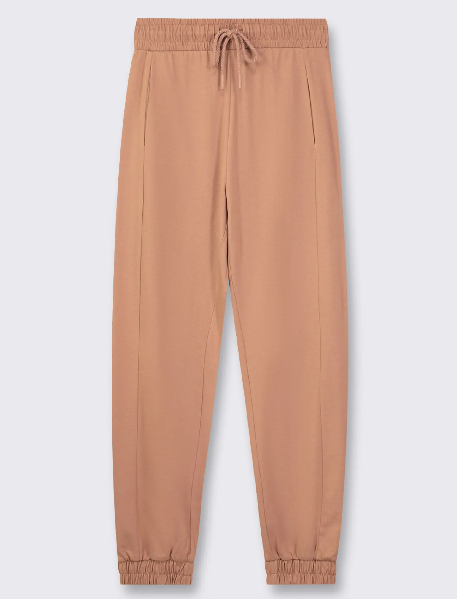 Donna Piazza Italia Donna | Pantaloni<Jogger in cotone, con coulisse ed elastico al fondo - castoro