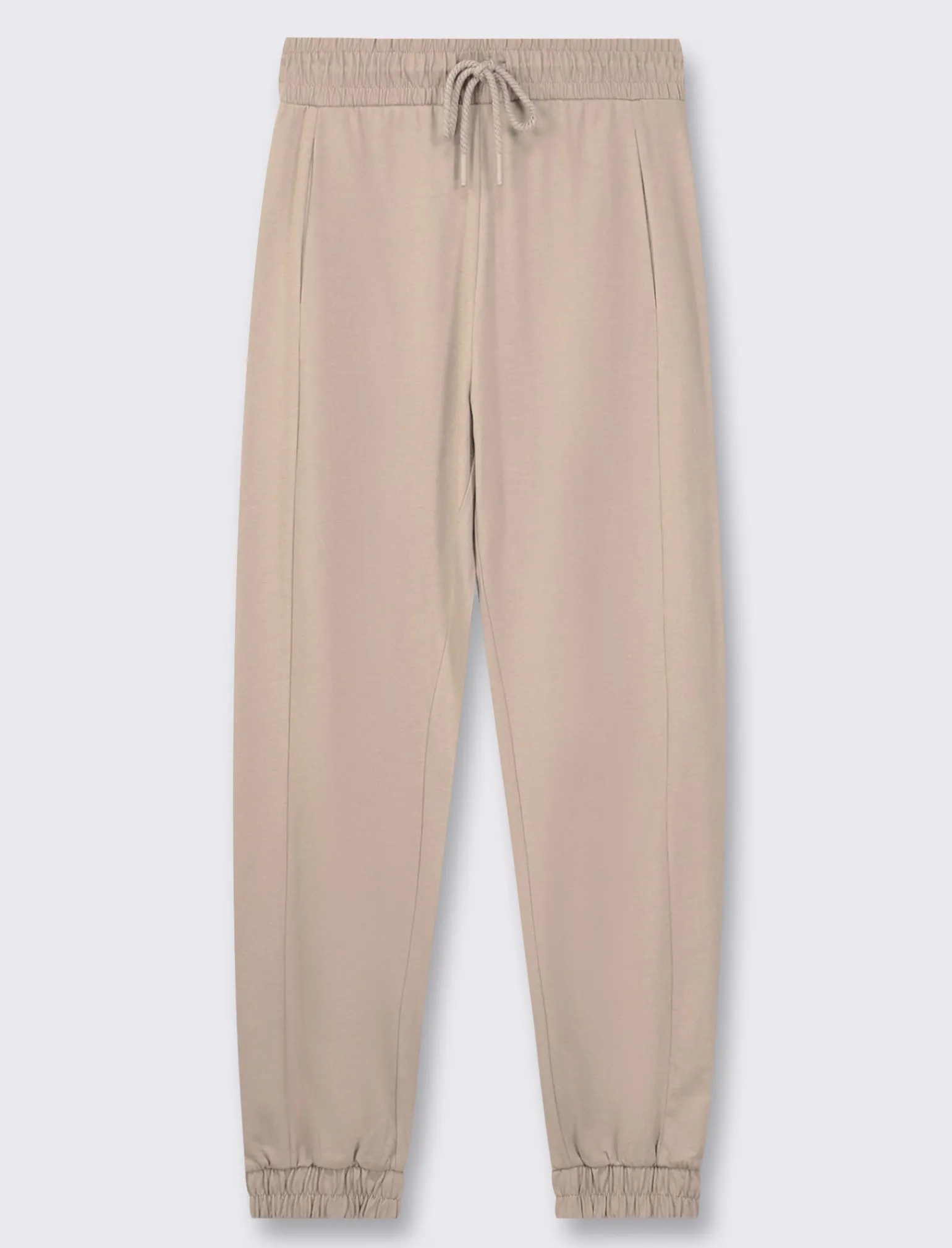 Donna Piazza Italia Donna | Pantaloni<Jogger in cotone, con coulisse ed elastico al fondo - Sabbia