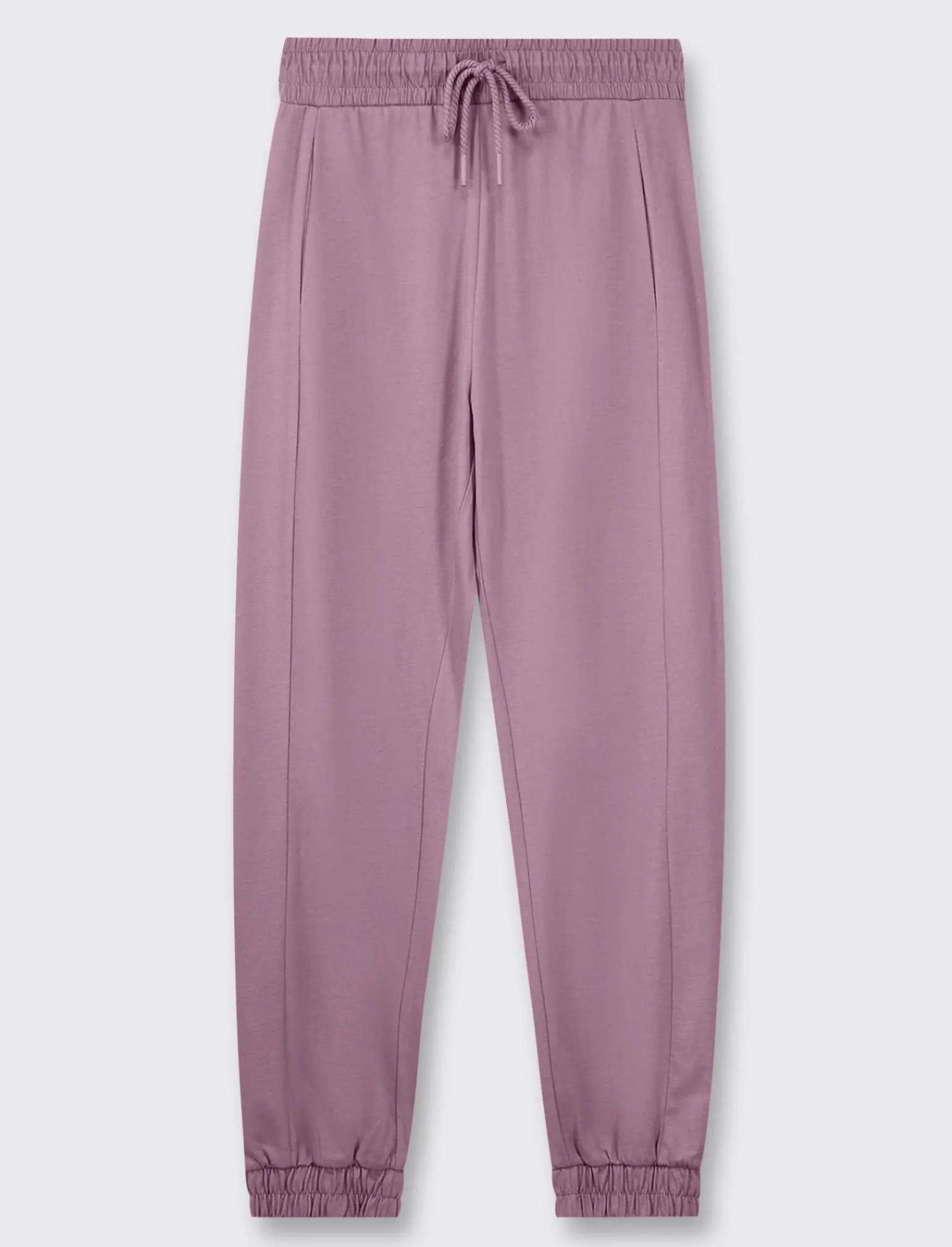 Donna Piazza Italia Donna | Pantaloni<Jogger in cotone, con coulisse ed elastico al fondo - malva