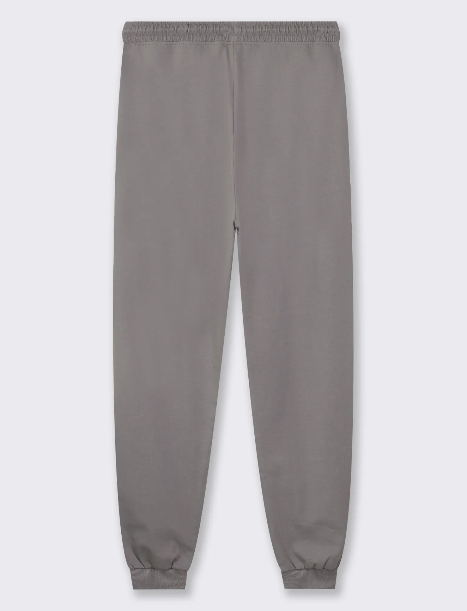 Donna Piazza Italia Donna | Pantaloni<Jogger in cotone, con coulisse, fondo in tessuto elastico a costina - piombo