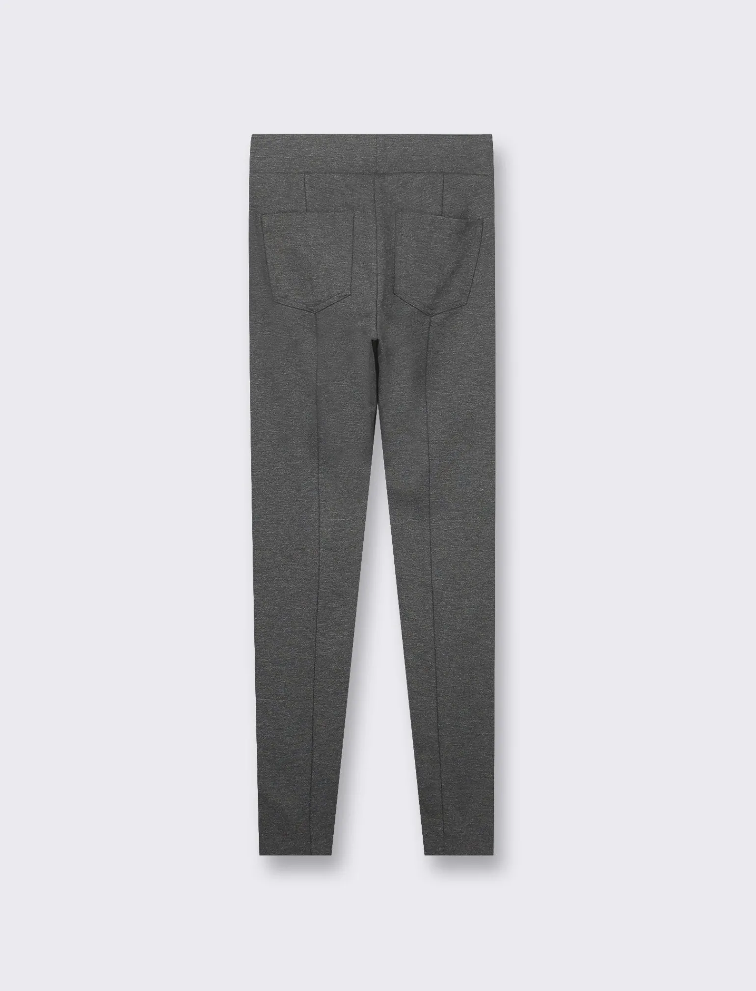 Donna Piazza Italia Donna | Pantaloni<Legging basico in punto milano e tasche sul retro - Antracite melange