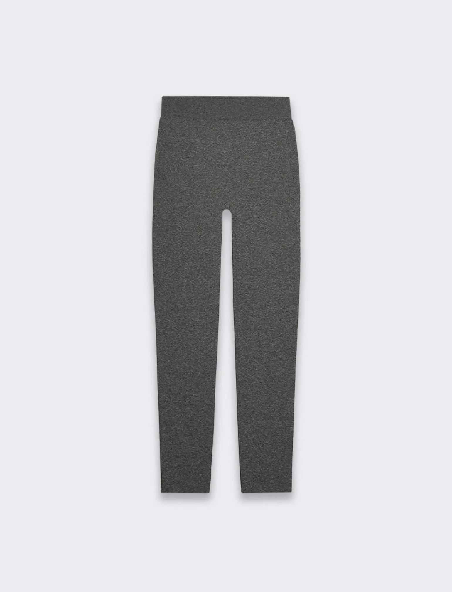 Donna Piazza Italia Pantaloni<Legging basico in tessuto di maglia garzato - Grigio mel.