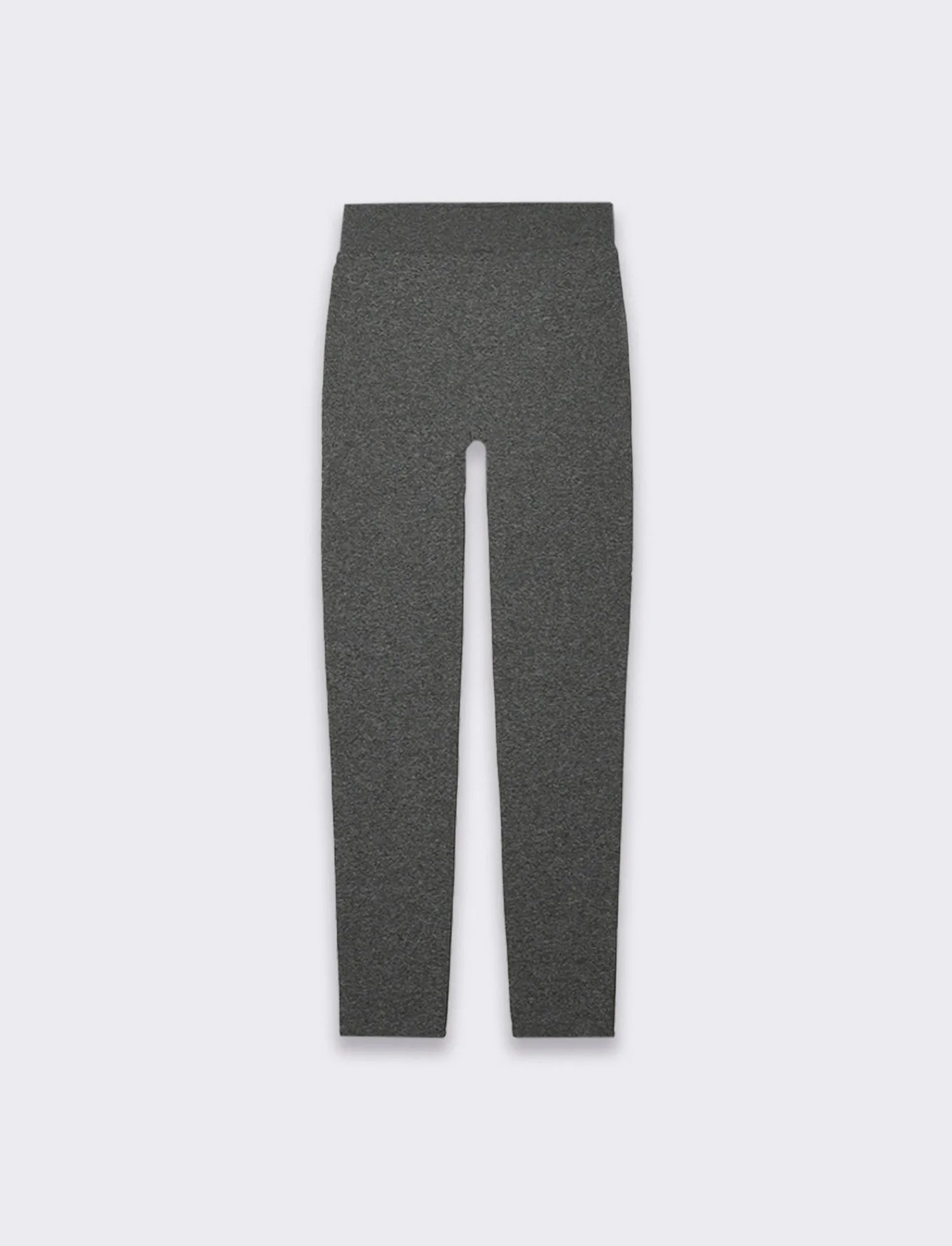 Donna Piazza Italia Pantaloni<Legging basico in tessuto di maglia garzato - Grigio mel.