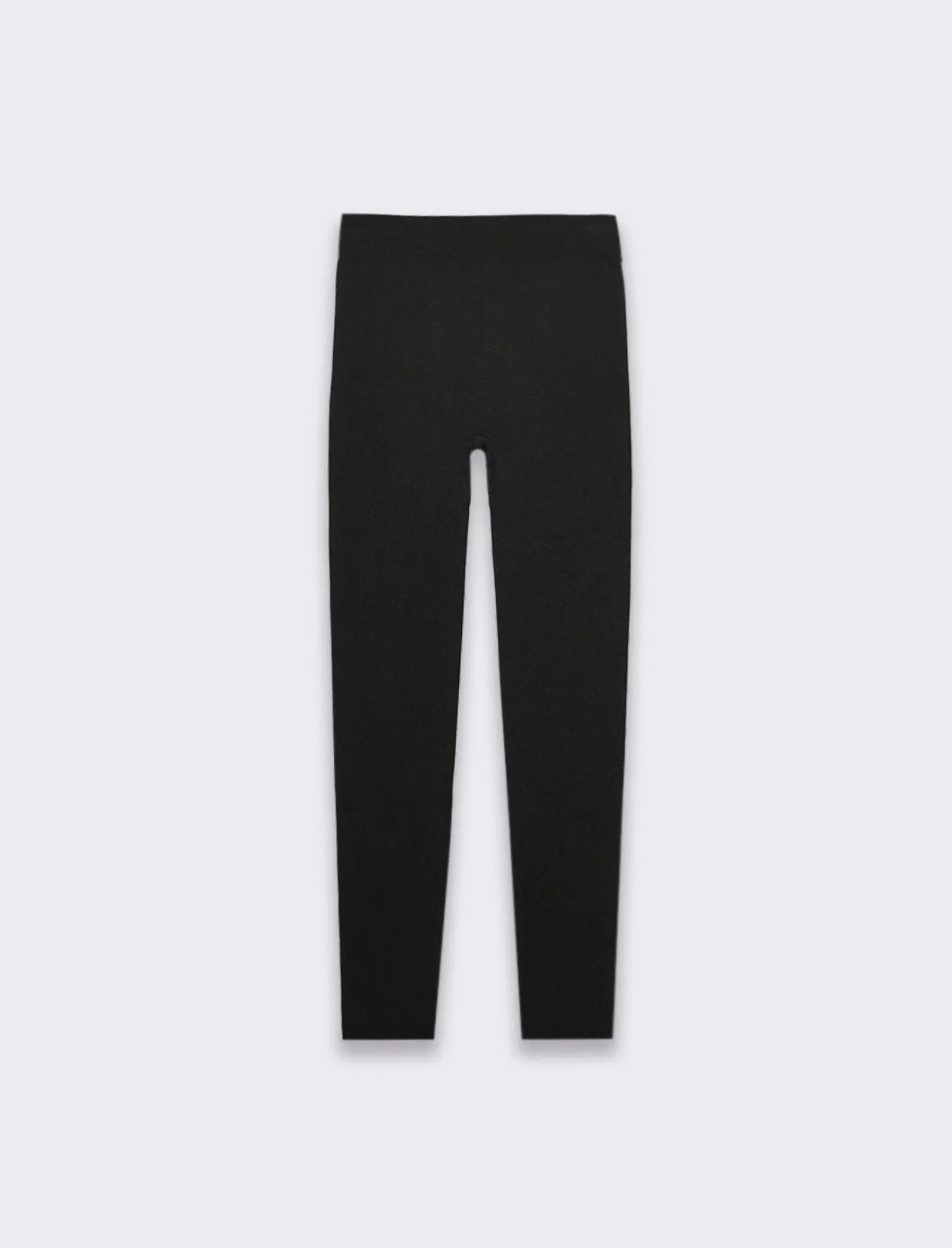 Donna Piazza Italia Pantaloni<Legging basico in tessuto di maglia garzato - Nero