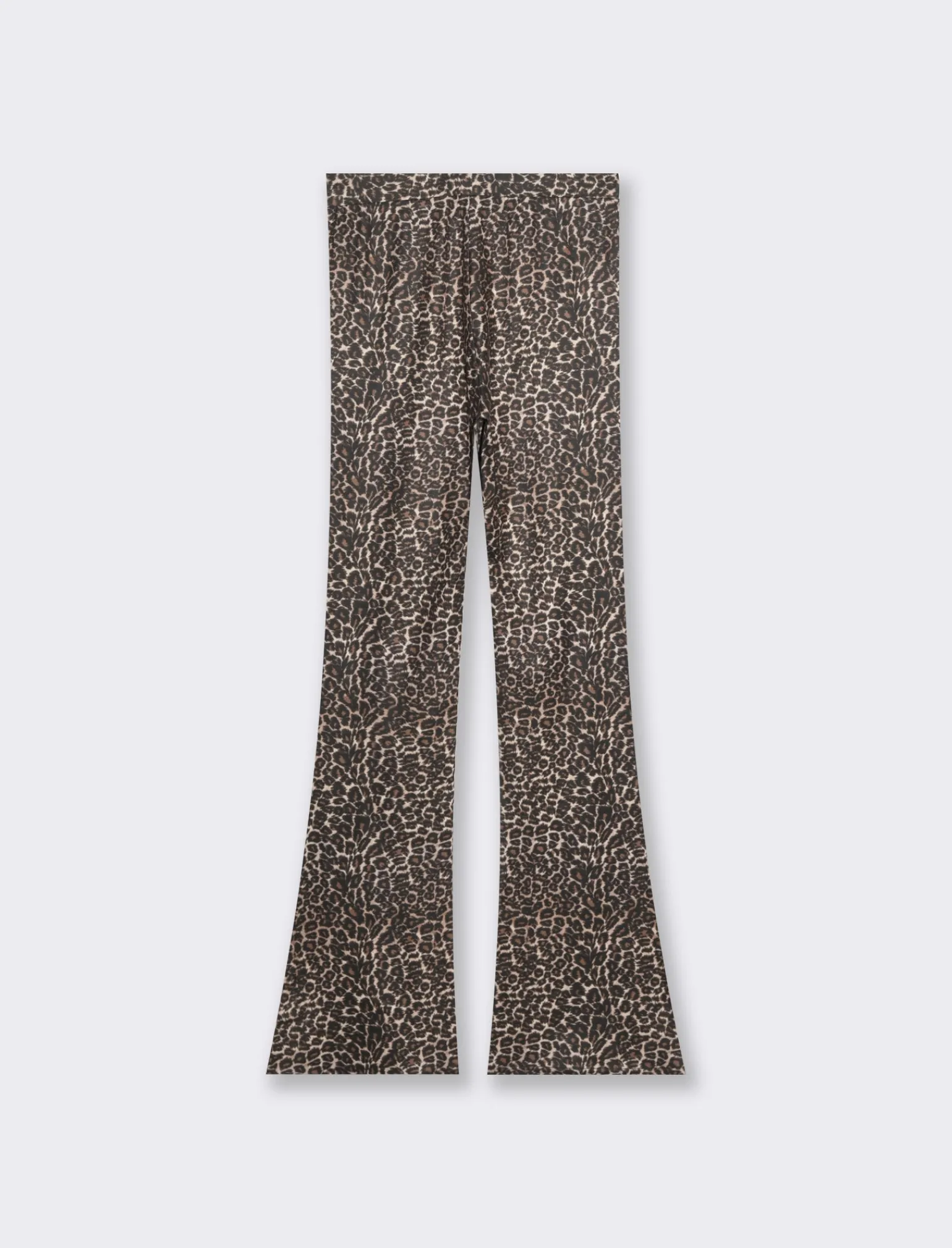 Donna Piazza Italia Donna | Pantaloni<Legging fantasia in punto milano modello flare con zip sul fianco - var 1