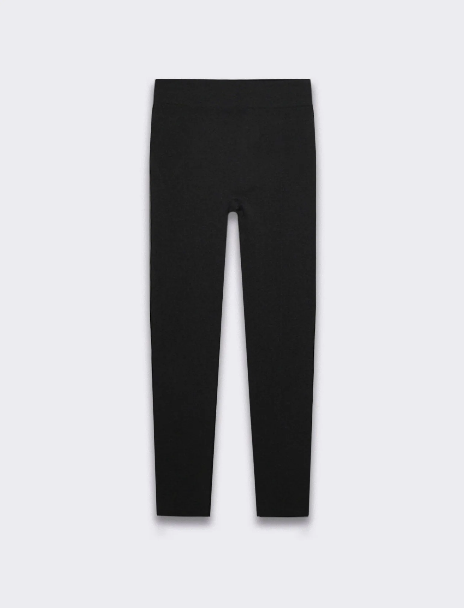 Donna Piazza Italia Donna | Pantaloni<Legging in tessuto di maglia garzato - Nero