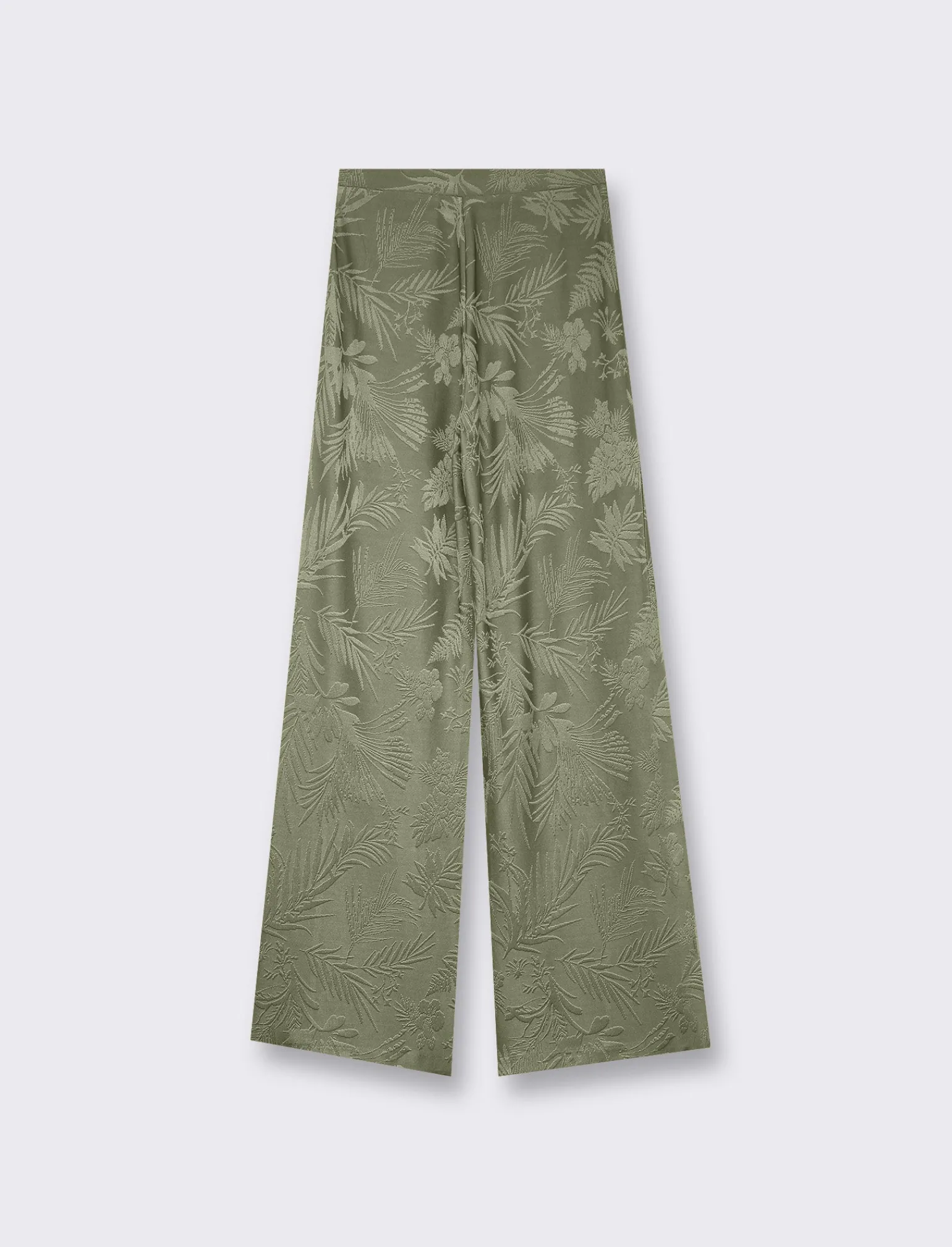 Donna Piazza Italia Pantaloni<Legging lavorazioe jaquard in tessuto di maglia garzato - Kaky 1