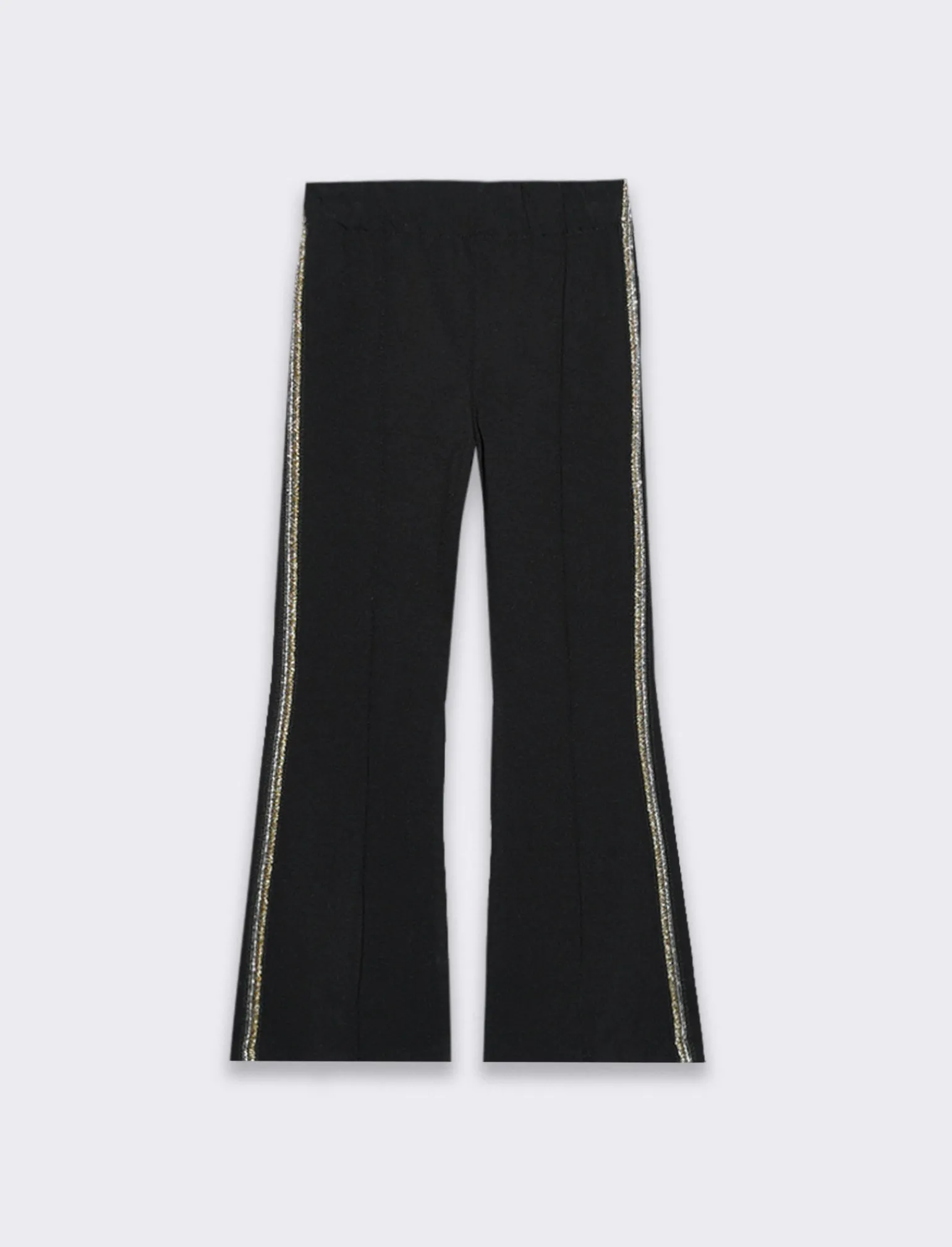 Piazza Italia Bambina | Leggings E Jogger<Leggings a zampa con applicazione - Nero