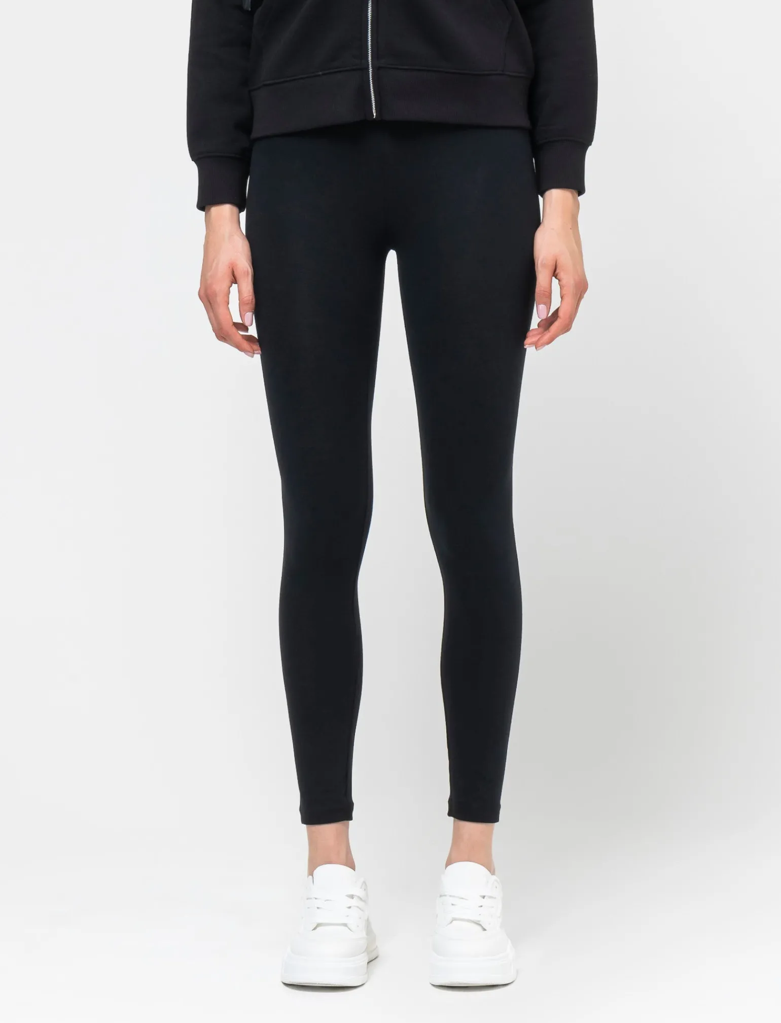 Donna Piazza Italia Donna | Pantaloni<Leggings in jersey di cotone elastico smerigliato -