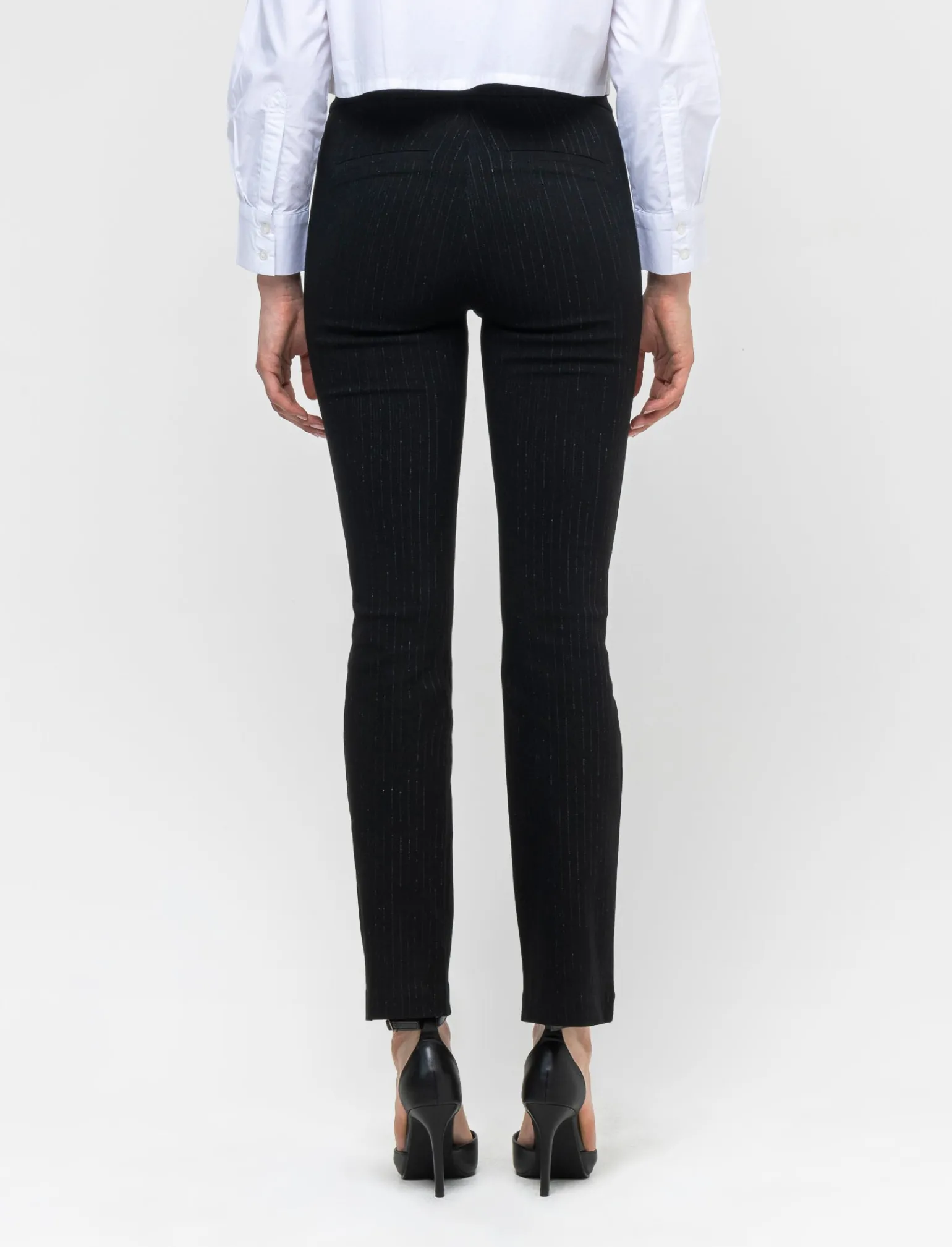 Donna Piazza Italia Donna | Pantaloni<Leggins in bengalina straight con tasche a filetto - var 1