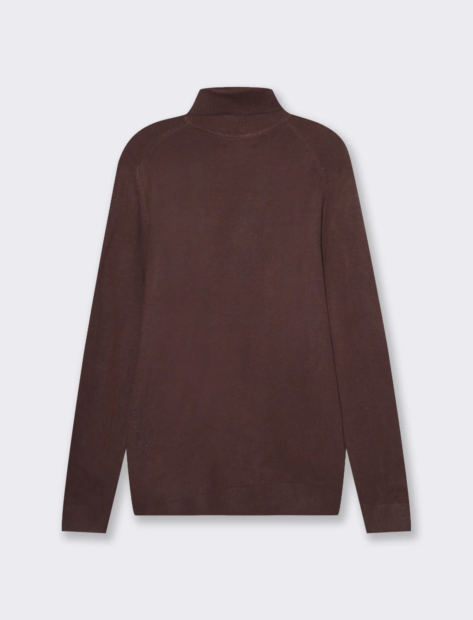 Uomo Piazza Italia Maglieria<Maglia a collo alto a costine slim fit - Bordeaux