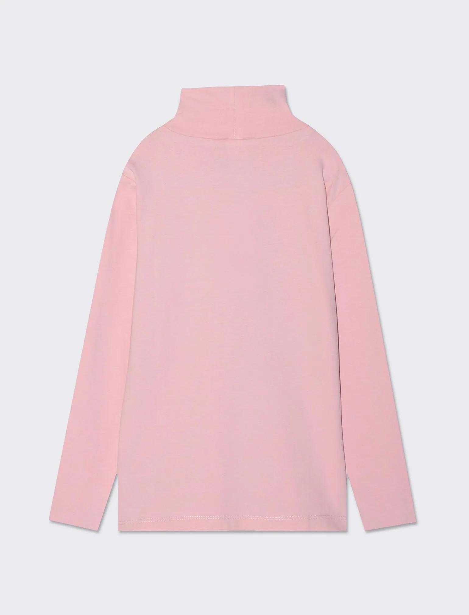 Piazza Italia Bambina | T-Shirt E Top<Maglia a collo alto in cotone elasticizzato e stampe frontali con strass adesivi decorativi -