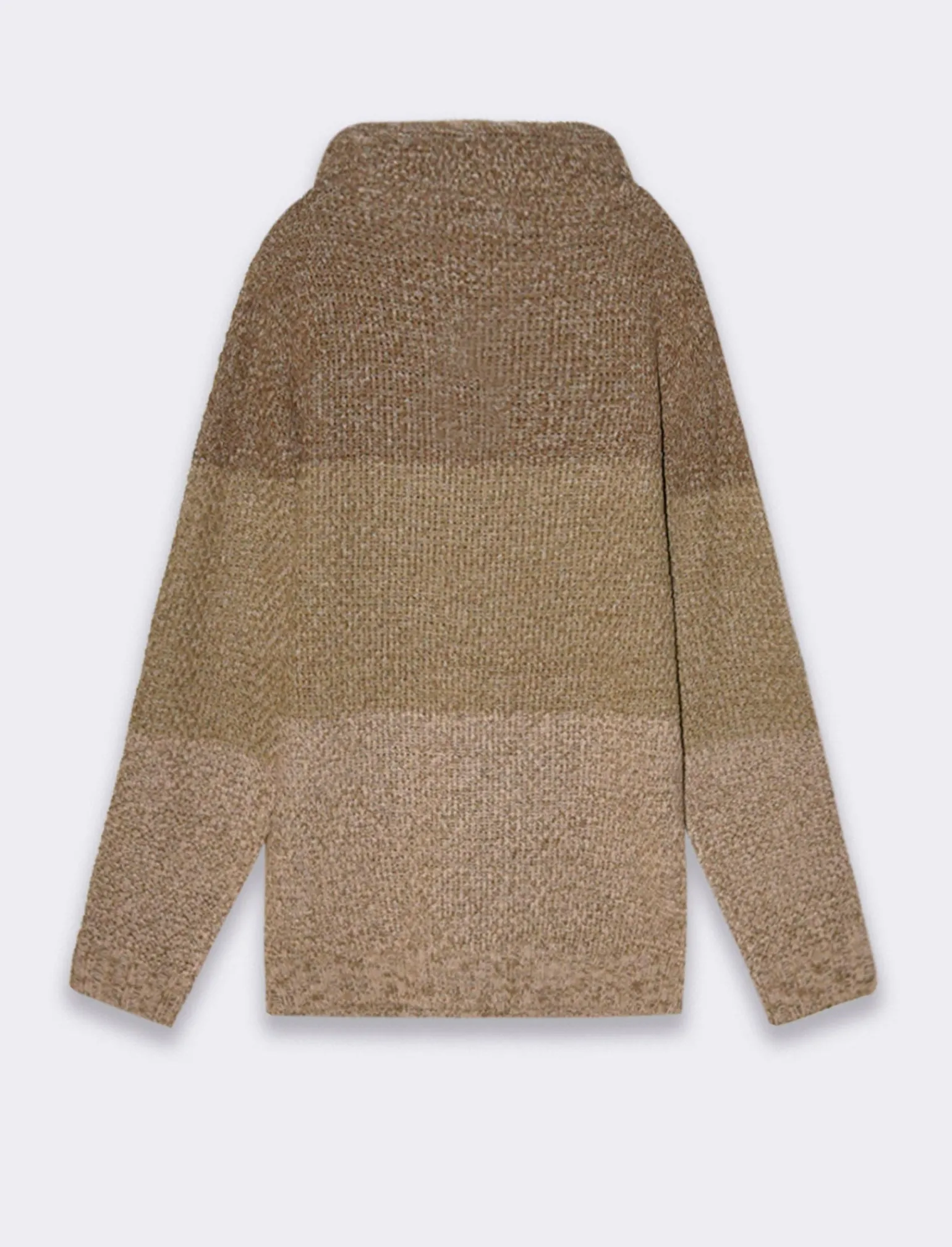 Uomo Piazza Italia Maglieria<Maglia a collo sciallato regolabile con coulisse lavorazione jacquard - kaki