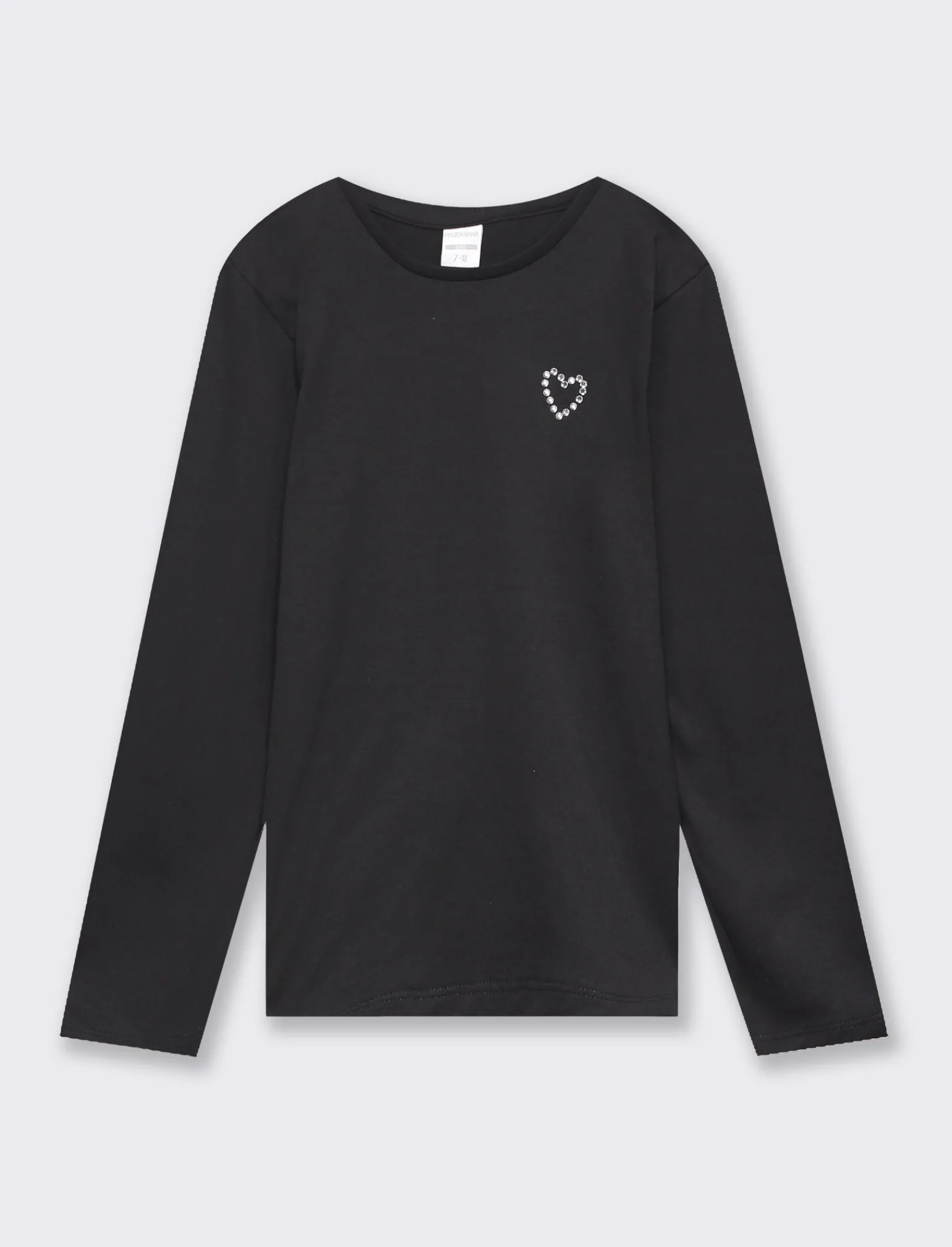 Piazza Italia Bambina | T-Shirt E Top<Maglia a manica lunga in cotone con applicazioni strass -