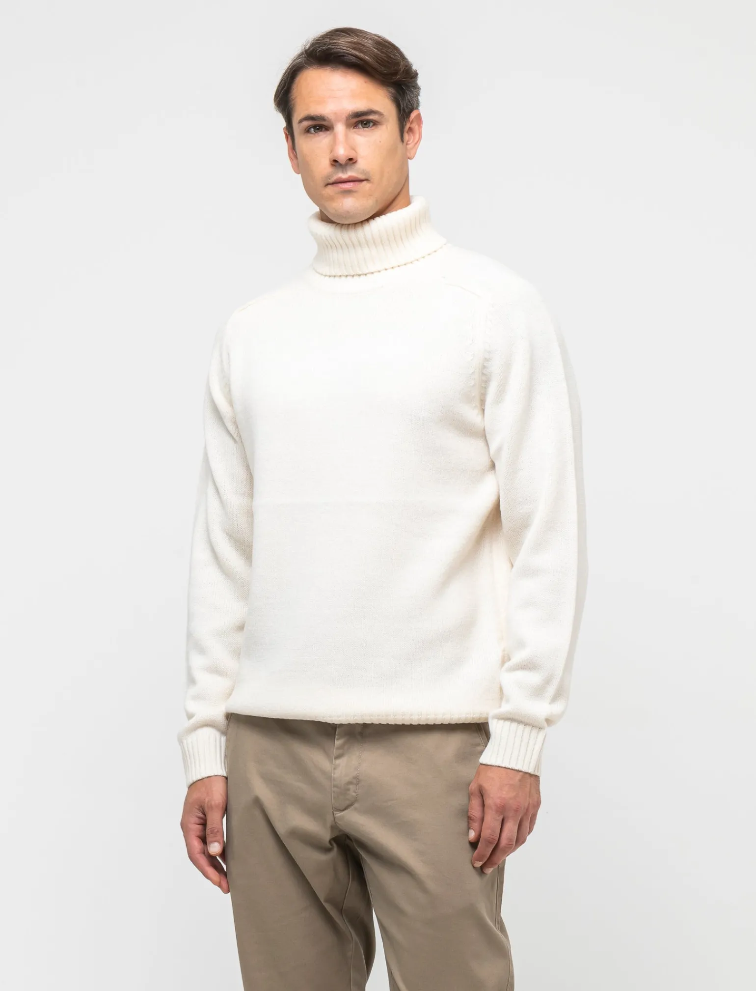 Uomo Piazza Italia Maglieria<Maglia cardigan collo sciallato regular fit - ecru