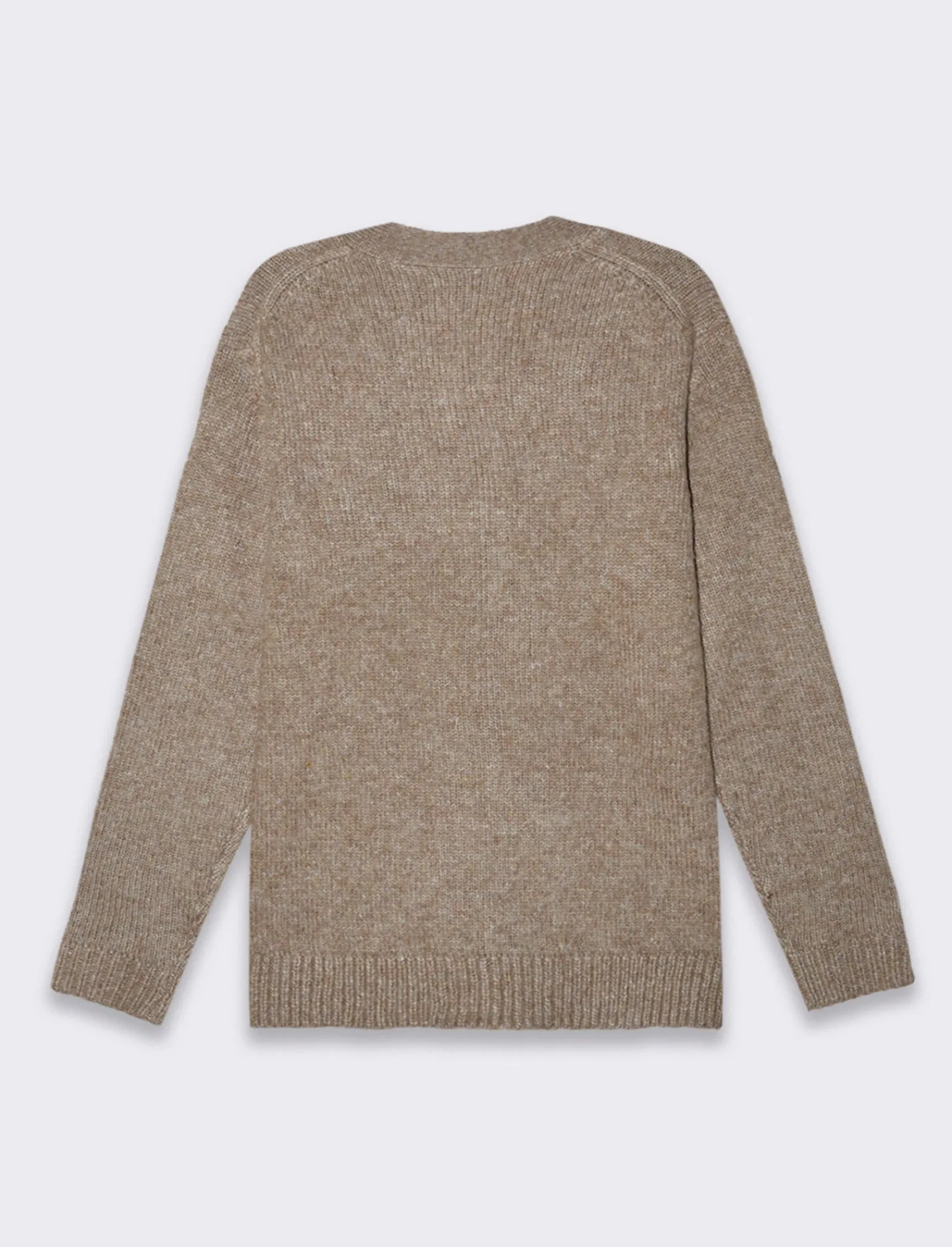 Uomo Piazza Italia Uomo | Maglieria<Maglia cardigan effetto lana regular fit - Grigio fango