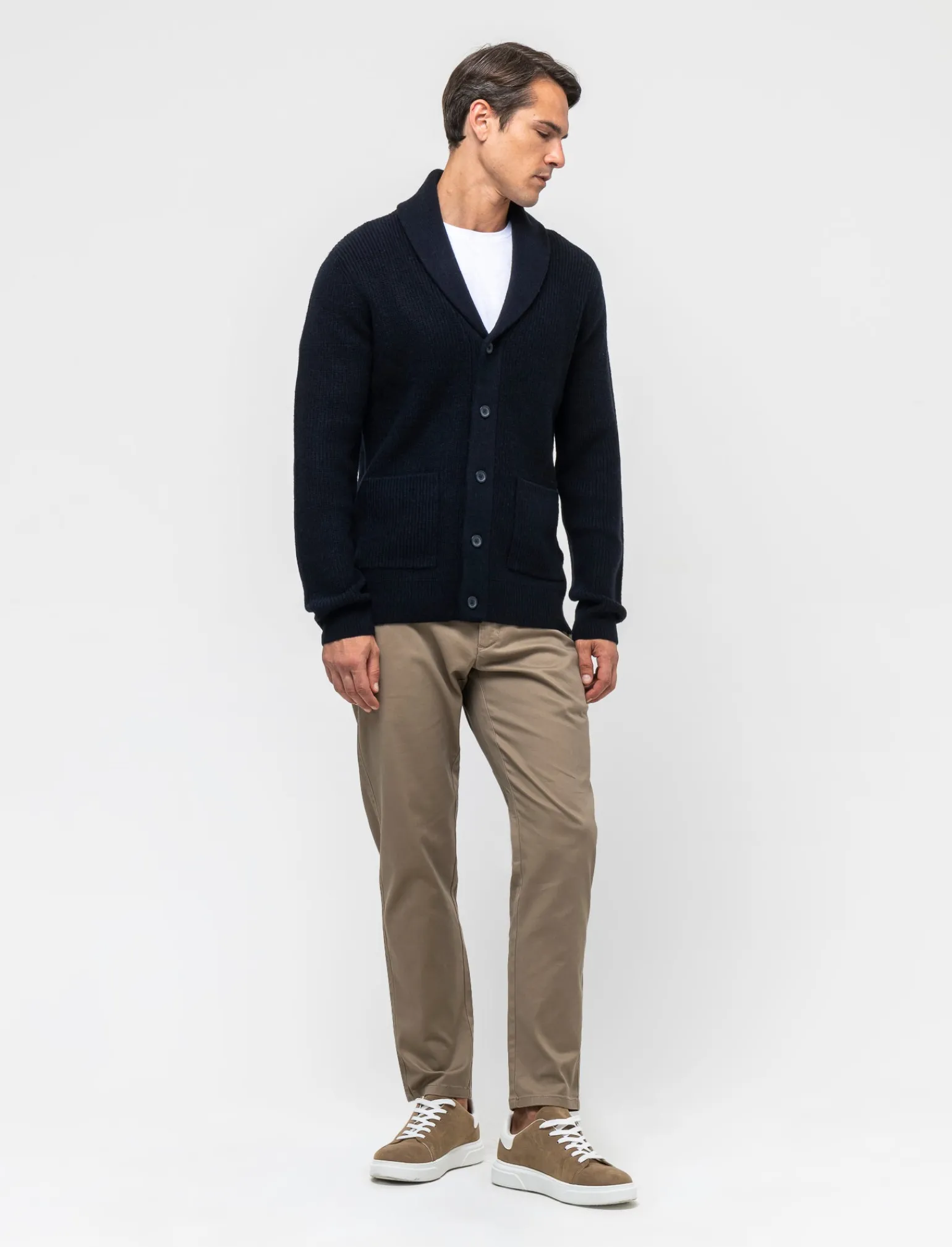 Uomo Piazza Italia Uomo | Maglieria<Maglia cardigan lavorazione jacquard a canestro regular fit -