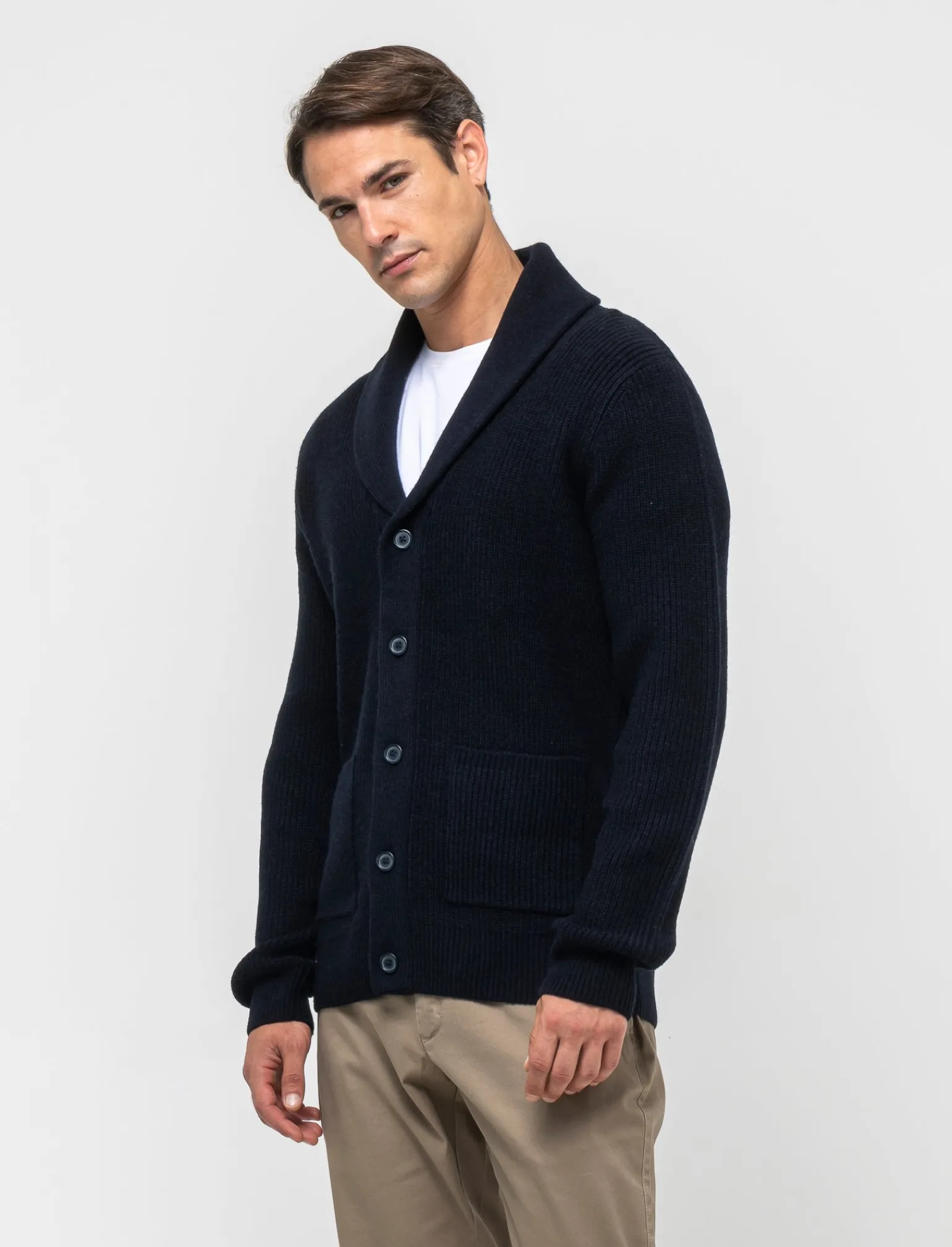 Uomo Piazza Italia Uomo | Maglieria<Maglia cardigan lavorazione jacquard a canestro regular fit -