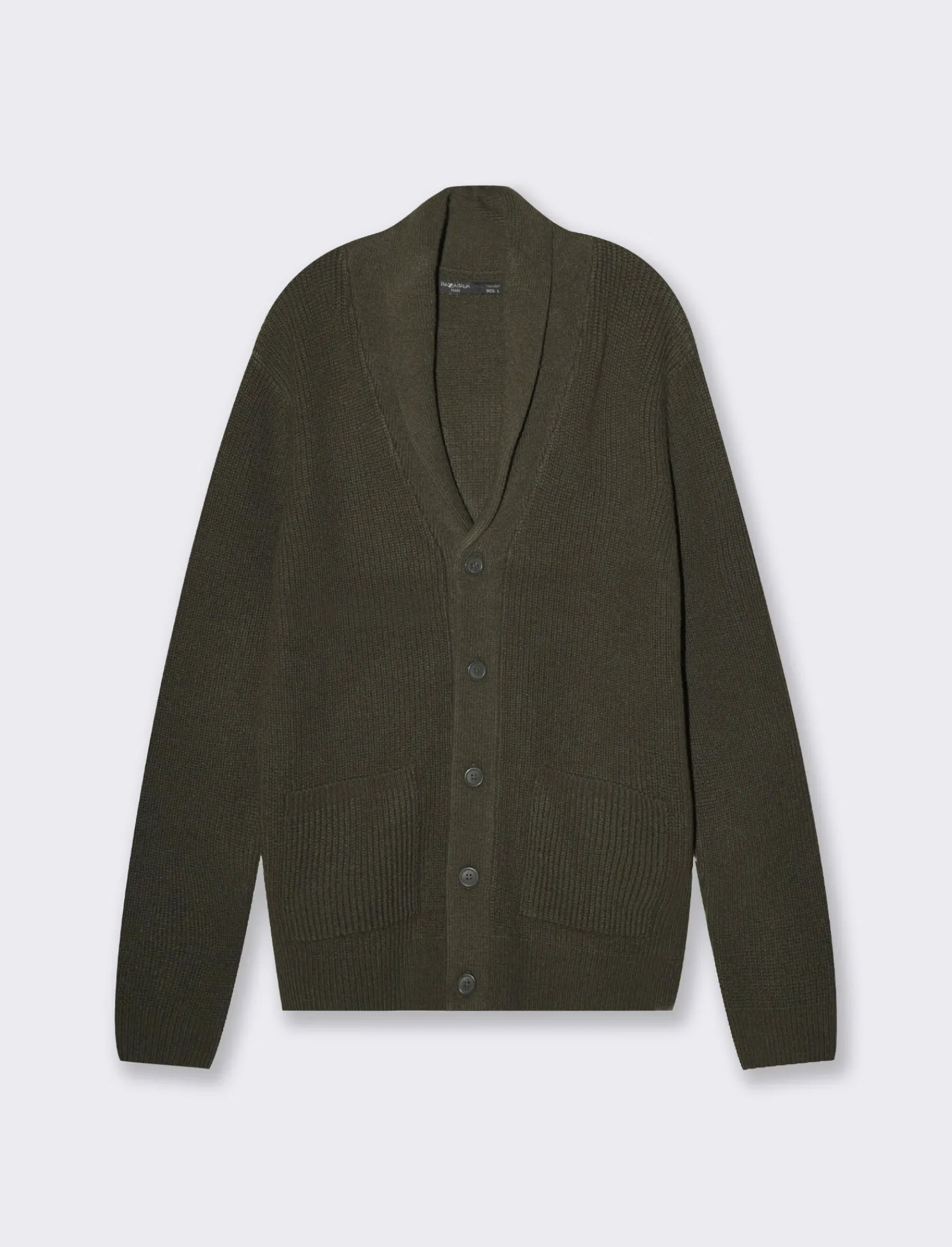 Uomo Piazza Italia Uomo | Maglieria<Maglia cardigan lavorazione jacquard a canestro regular fit -