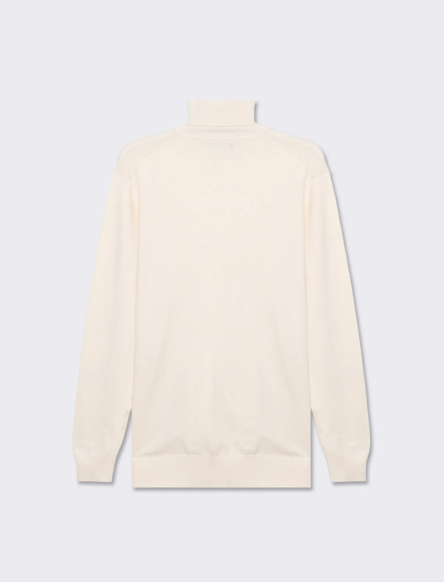 Uomo Piazza Italia Maglieria<Maglia collo alto in misto viscosa premium regular fit - latte