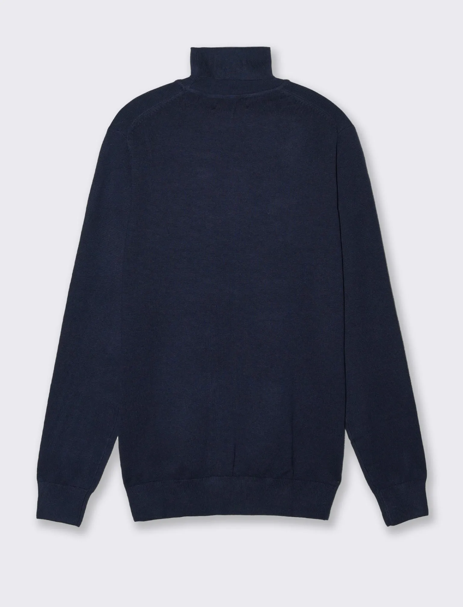 Uomo Piazza Italia Maglieria<Maglia collo alto in misto viscosa premium regular fit - Blu