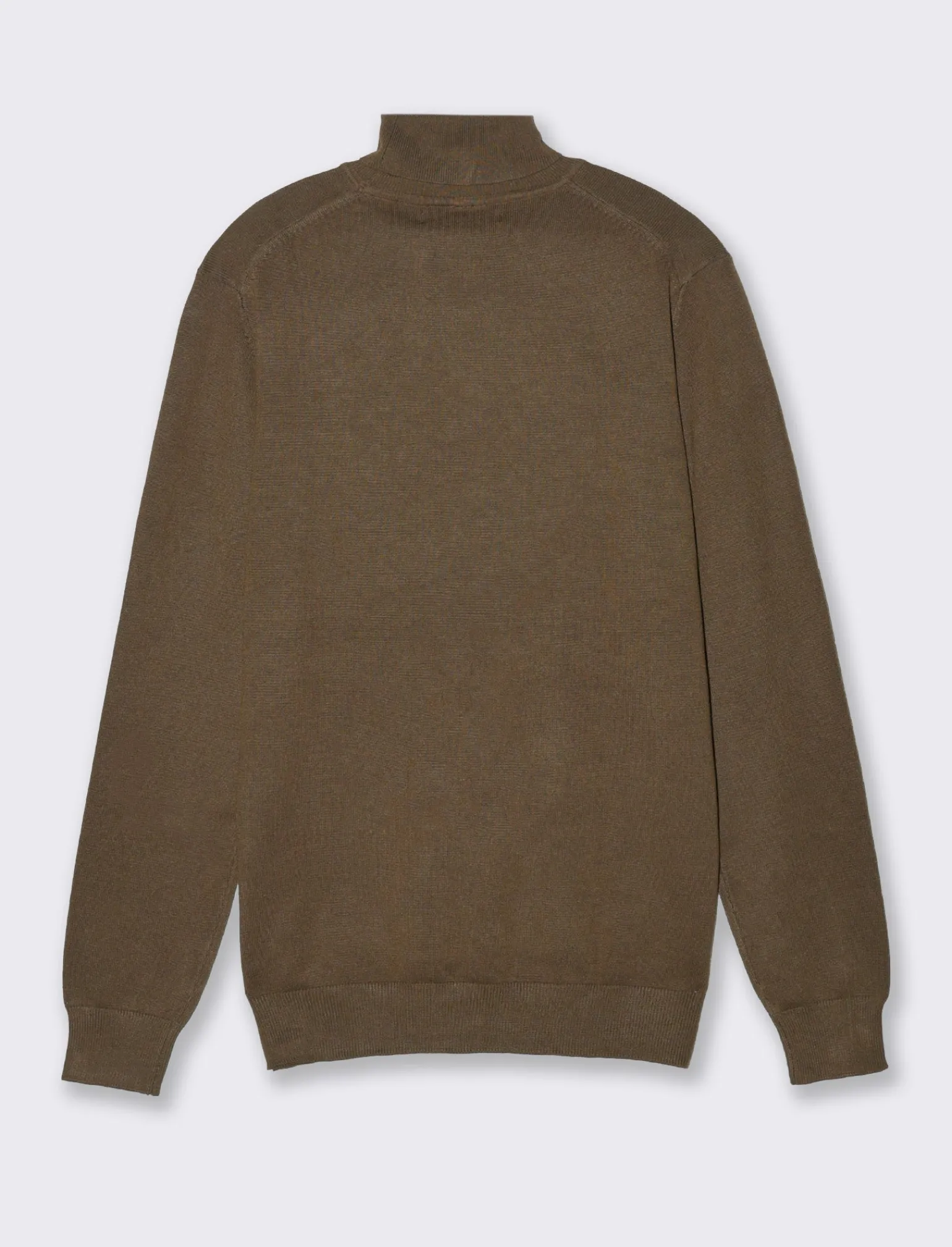 Uomo Piazza Italia Maglieria<Maglia collo alto in misto viscosa premium regular fit - Verde kaki