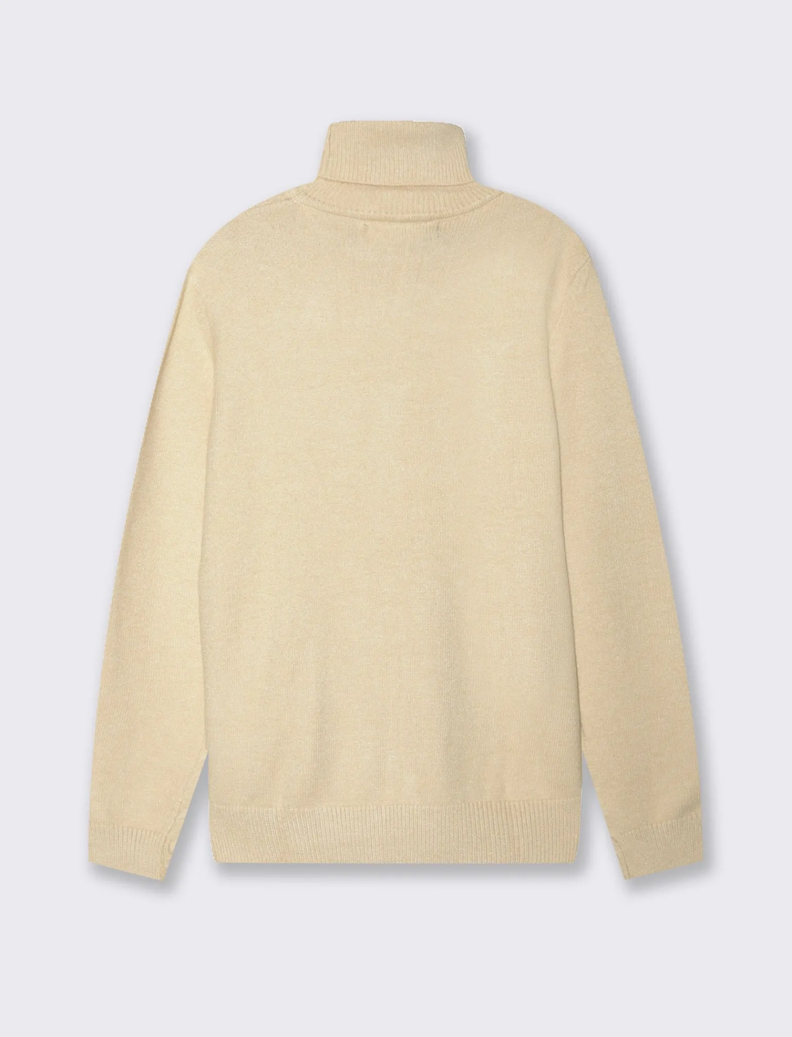 Uomo Piazza Italia Maglieria<Maglia collo alto lavorazione rasata, filato premium regular fit - ecru
