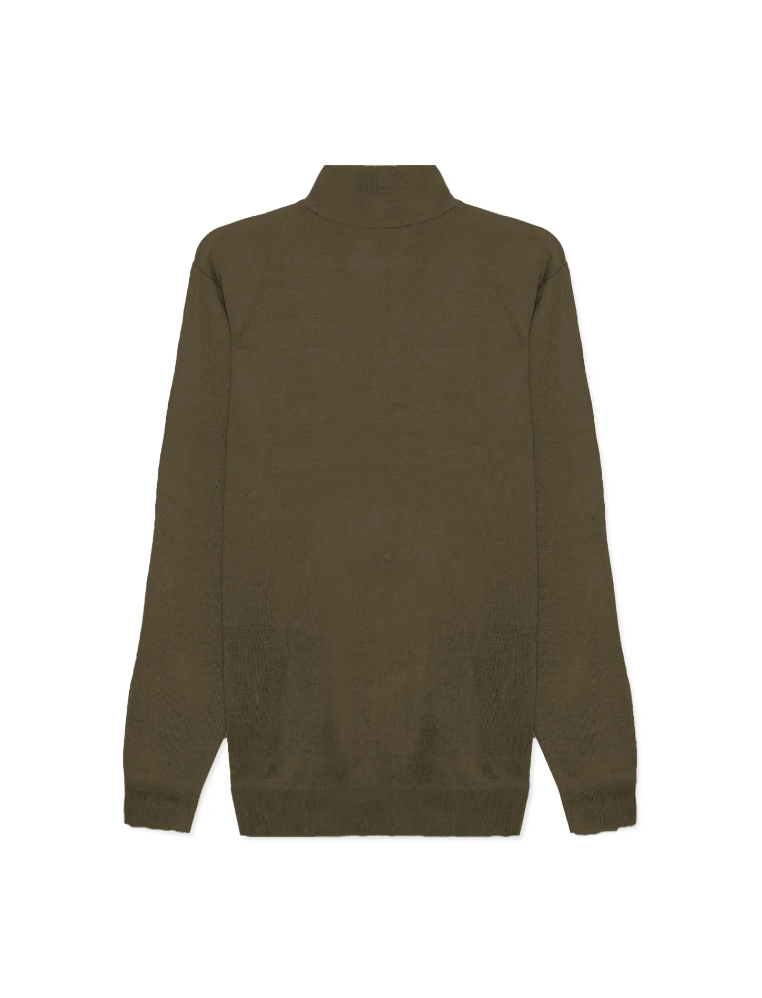 Uomo Piazza Italia Maglieria<Maglia collo alto zip basic regular fit - militare