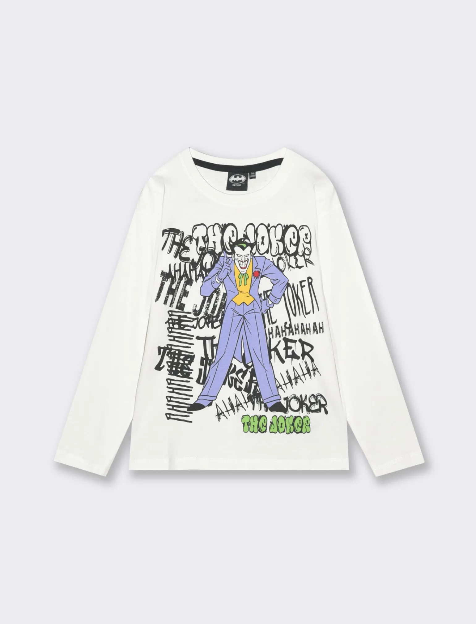 Bambino Piazza Italia Bambino | Maglieria<Maglia con manica in contrasto, stampata con personaggio the Joker da bambino - sporco