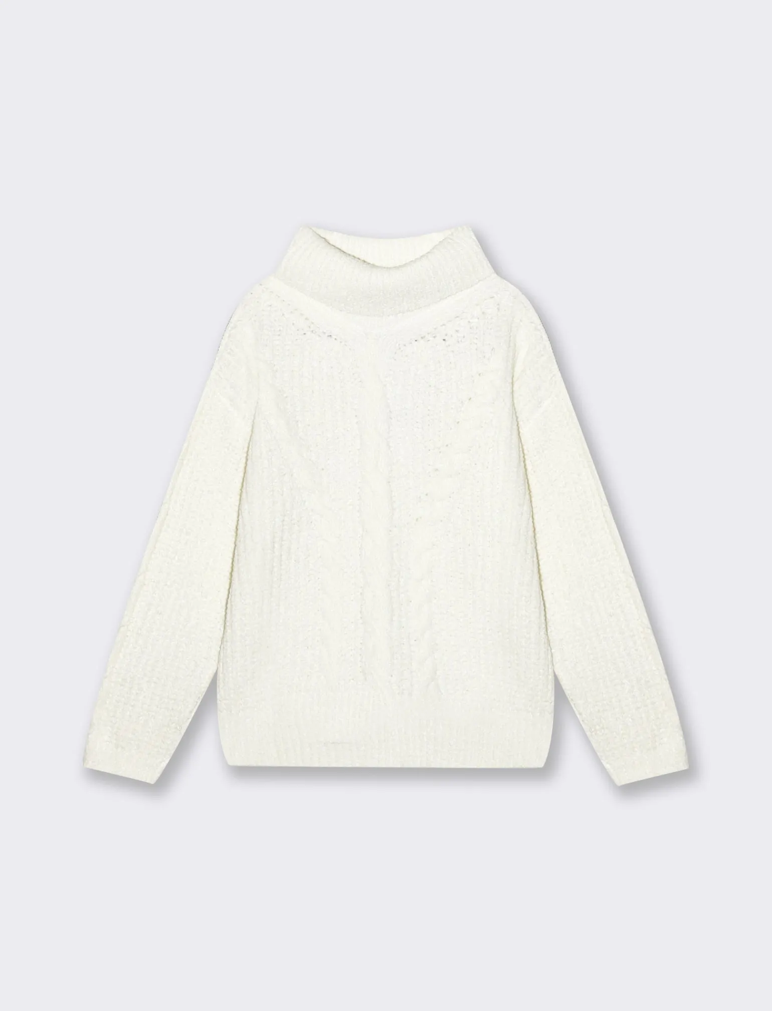 Piazza Italia Bambina | Maglieria<Maglia da bambina a collo alto e vestibilità ampia - sporco