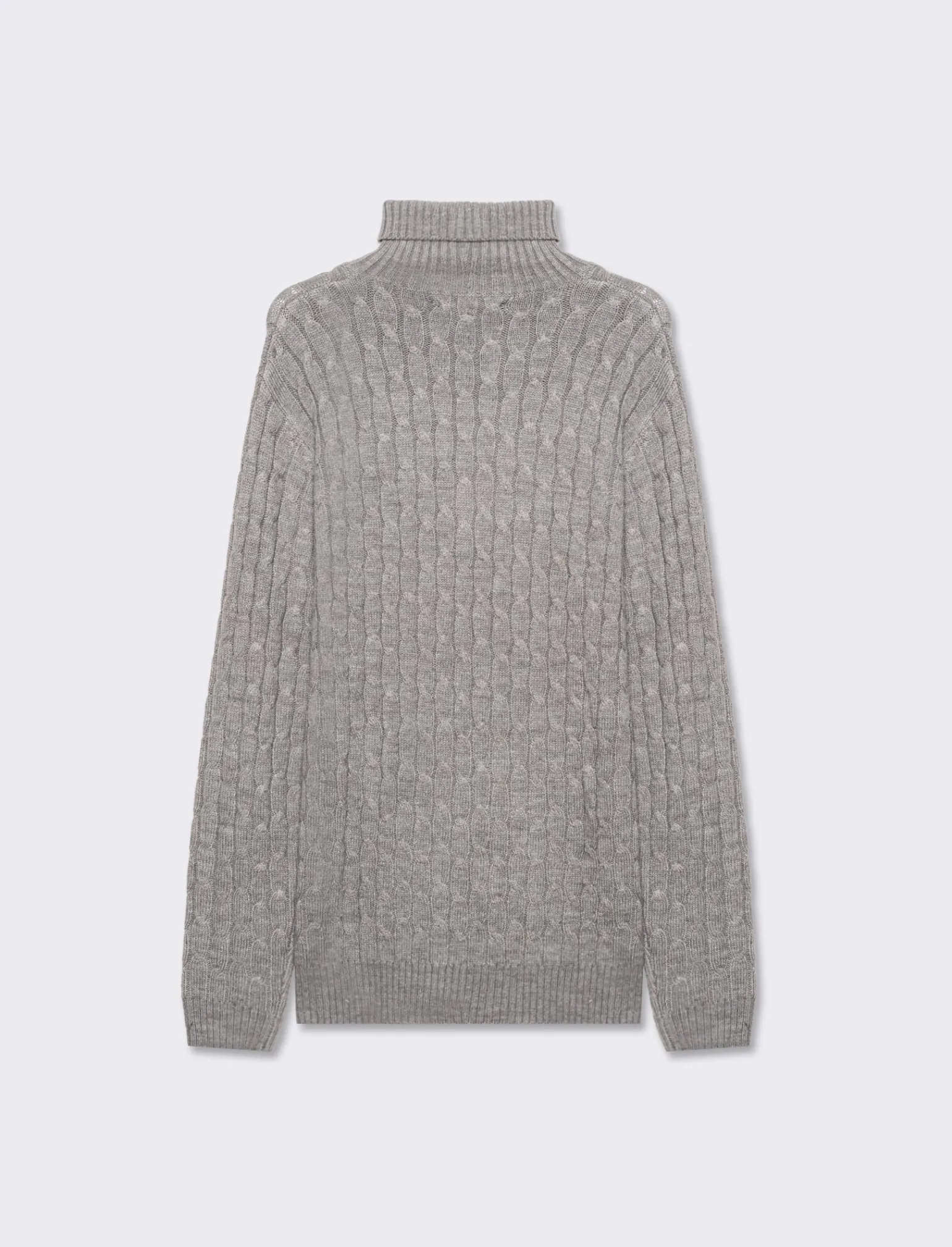 Uomo Piazza Italia Maglieria<Maglia dolcevita lavorazione a trecce con ricamo sul petto, regular fit - mel.