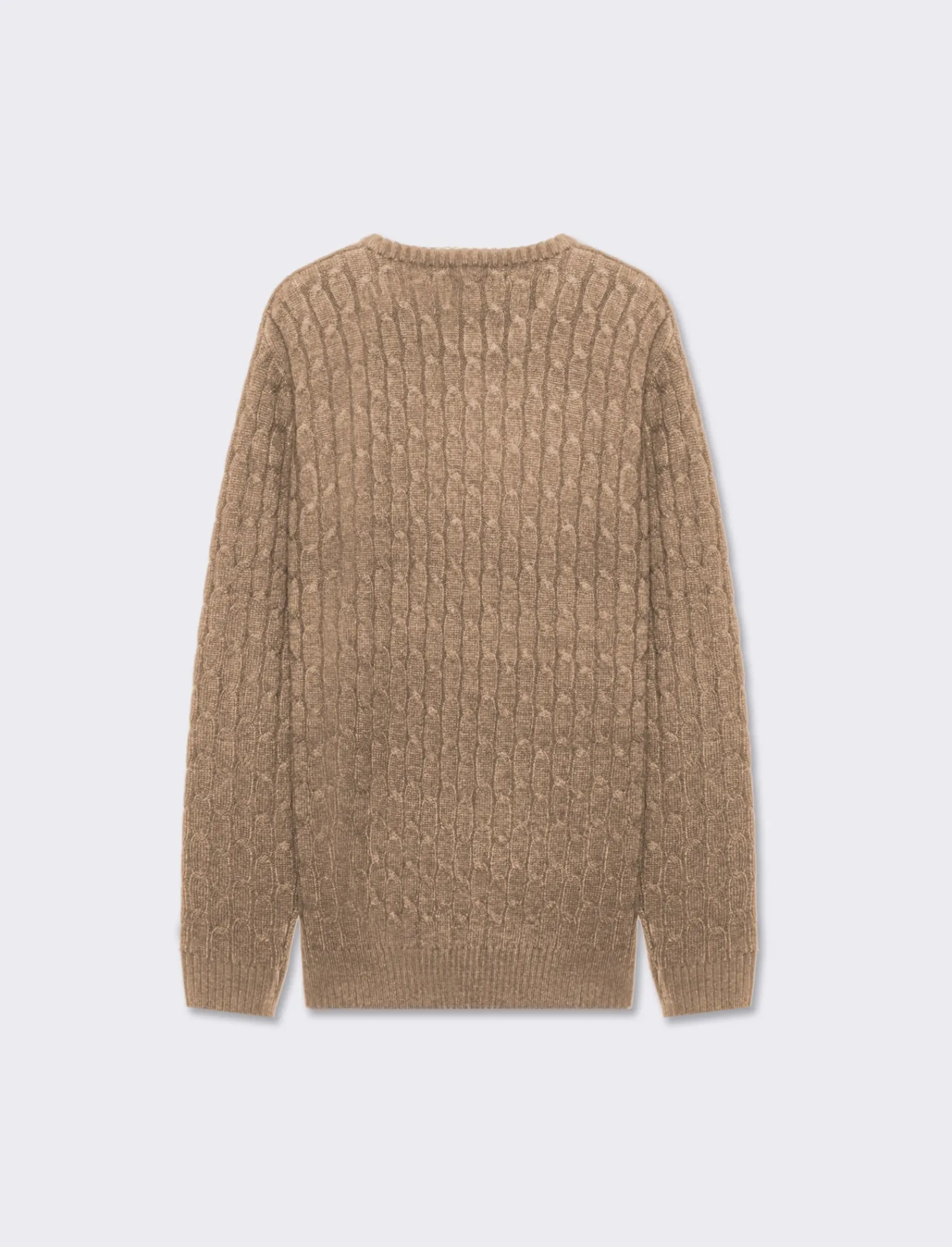 Uomo Piazza Italia Maglieria<Maglia dolcevita lavorazione a trecce con ricamo sul petto, regular fit - tortora