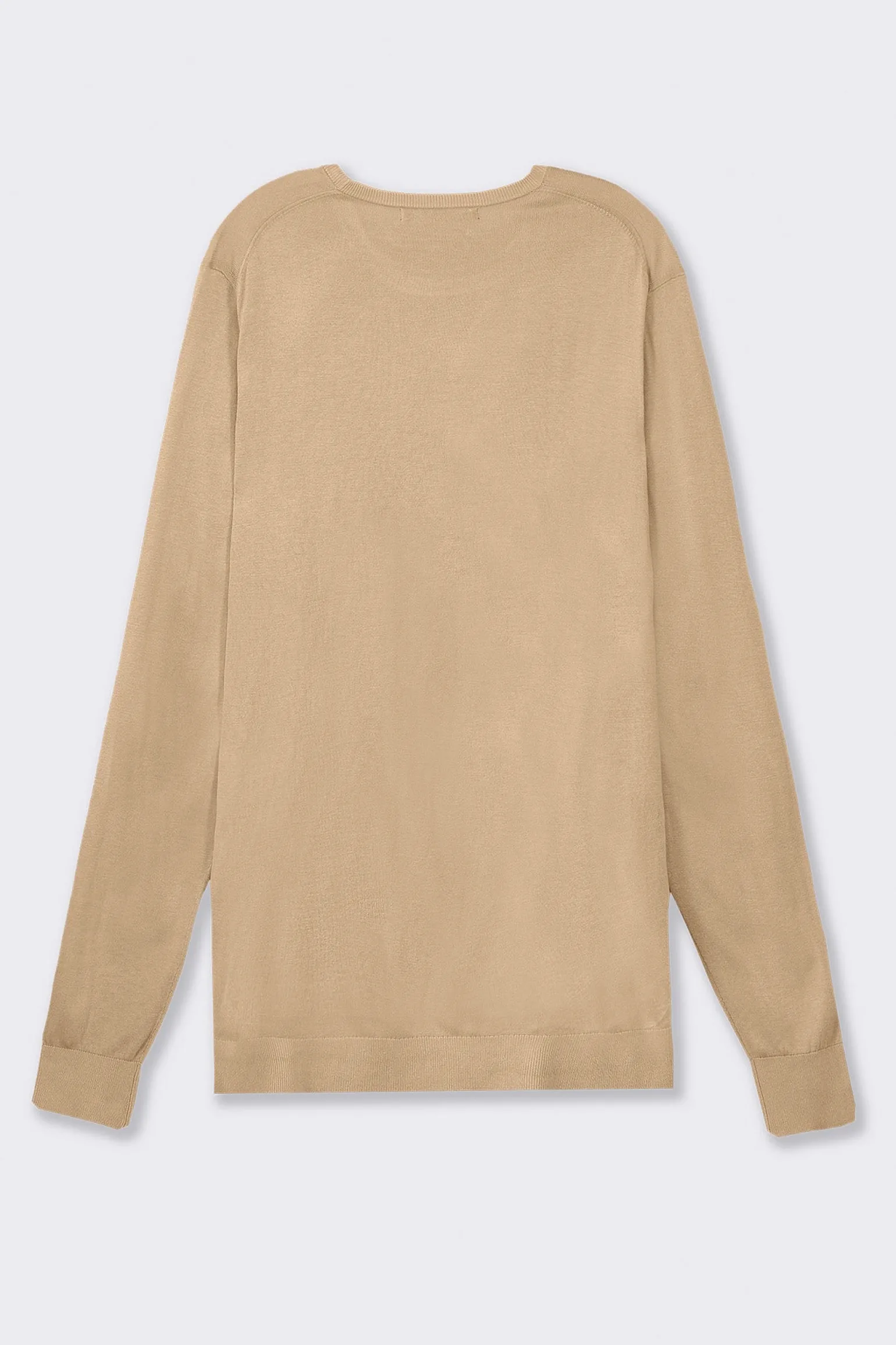 Uomo Piazza Italia Uomo | Maglieria<Maglia girocollo con filato effetto cachemere - tortora