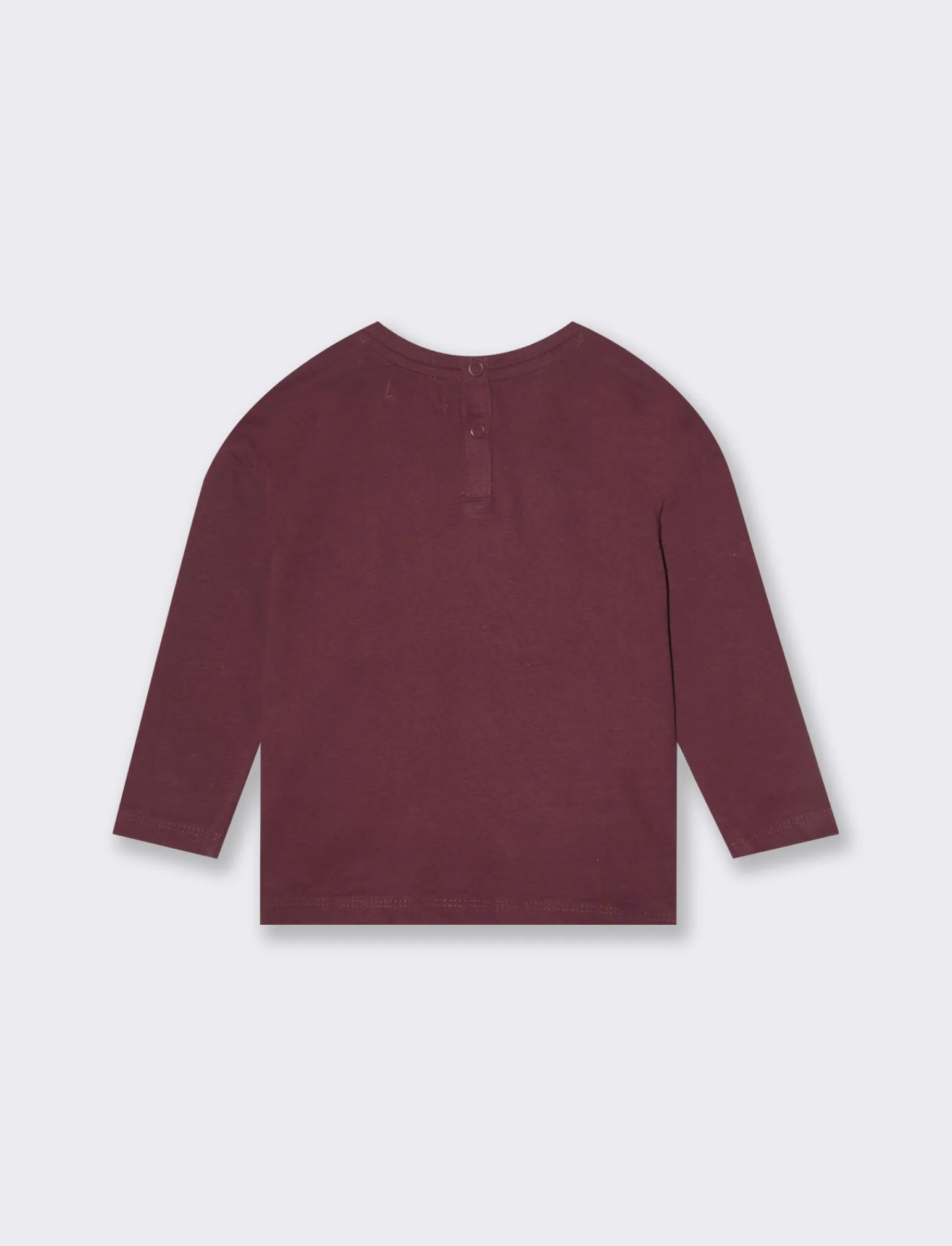 Piazza Italia Neonato | T-Shirt E Top<Maglia girocollo con stampa sulle maniche e ricamo frontale - Vinaccia